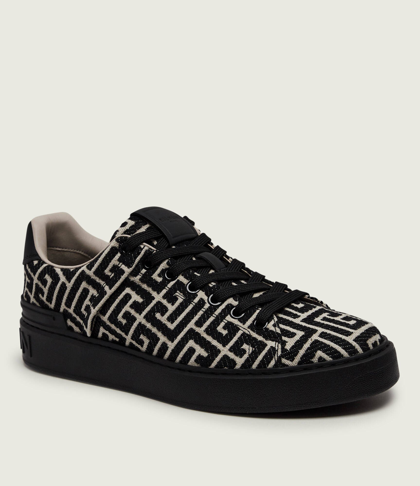 Balmain Sneakers B-Court cu adaos de piele