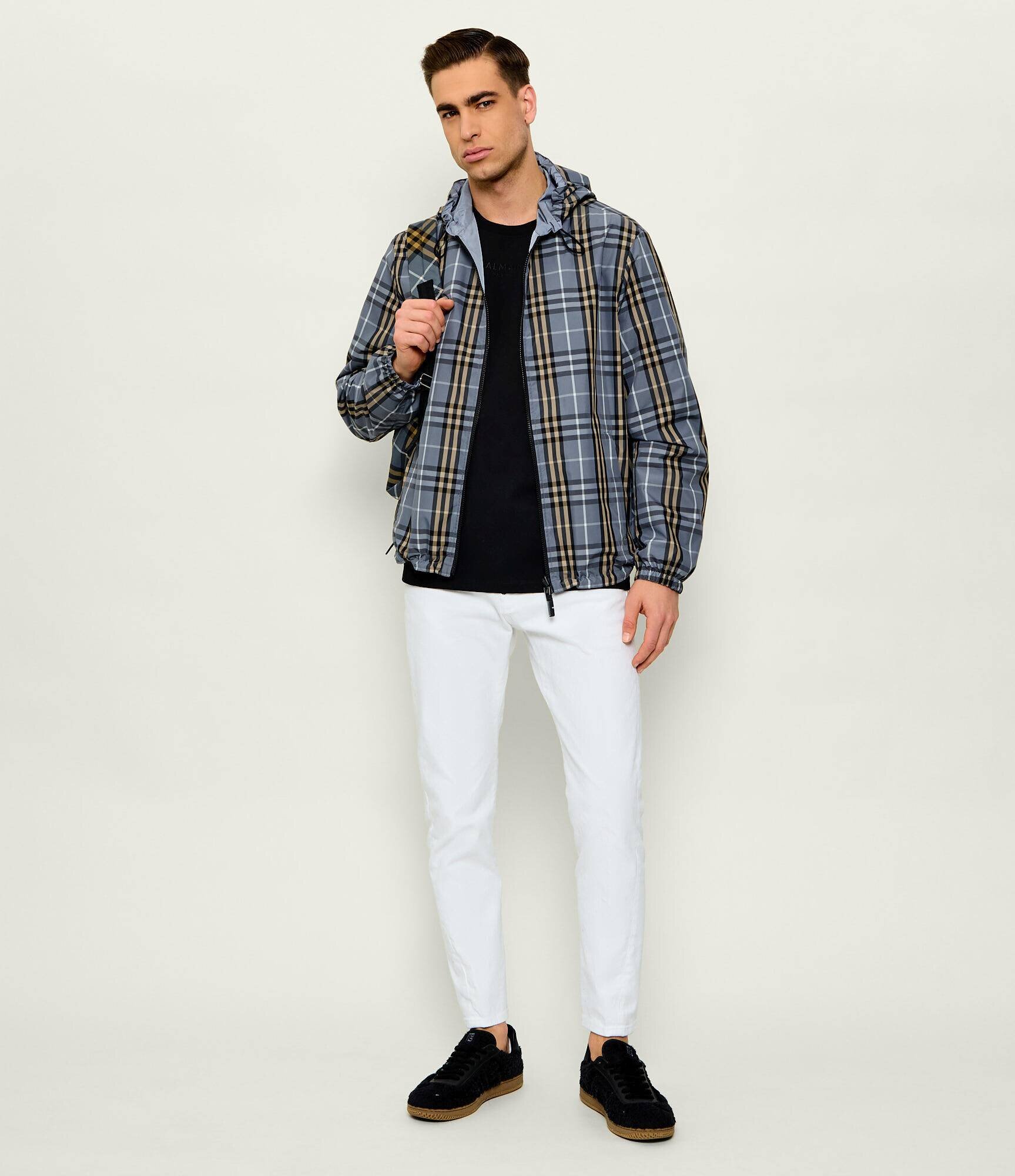 Balmain Sneakers cu adaos de piele