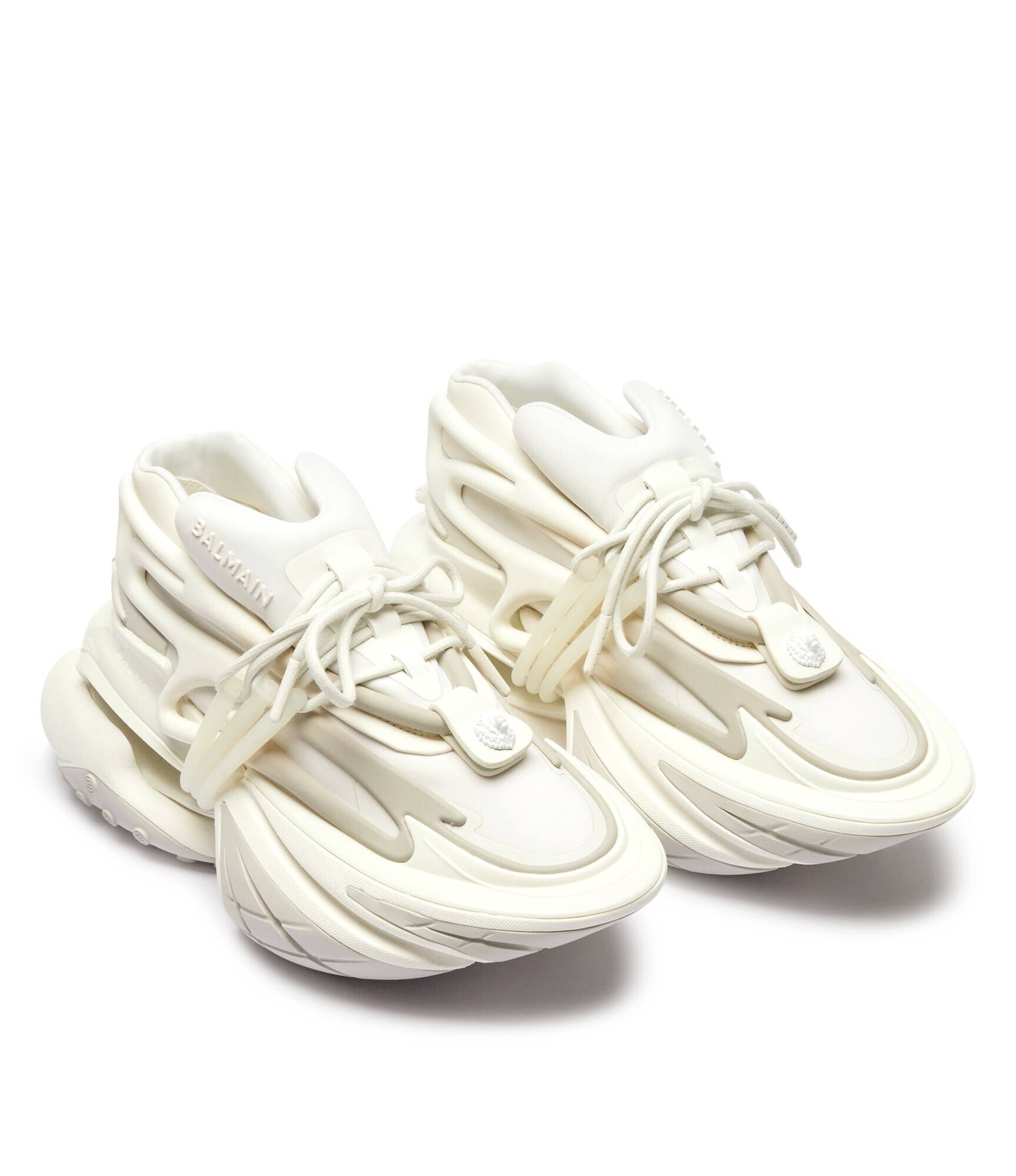 Balmain Sneakers cu adaos de piele