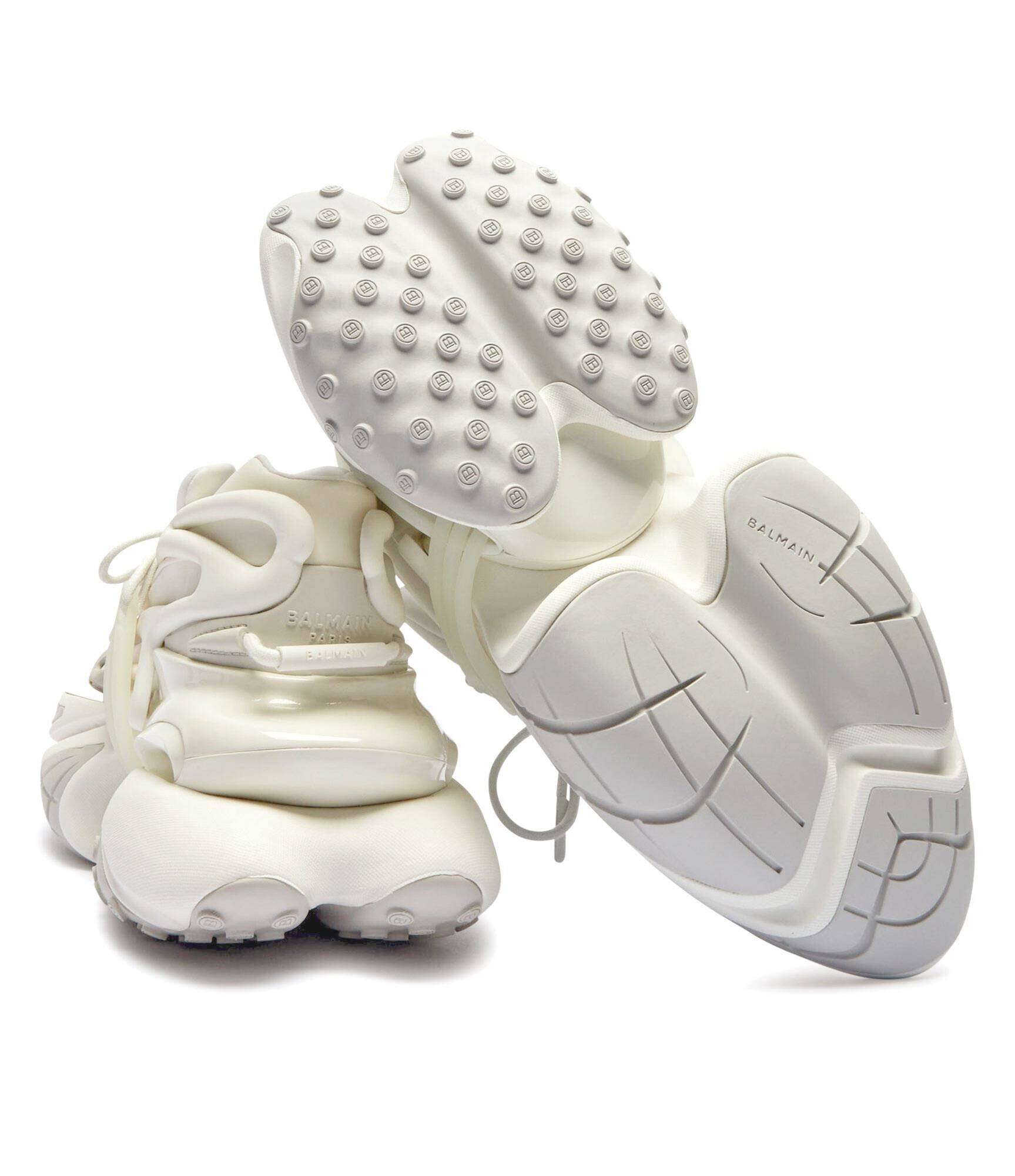 Balmain Sneakers cu adaos de piele