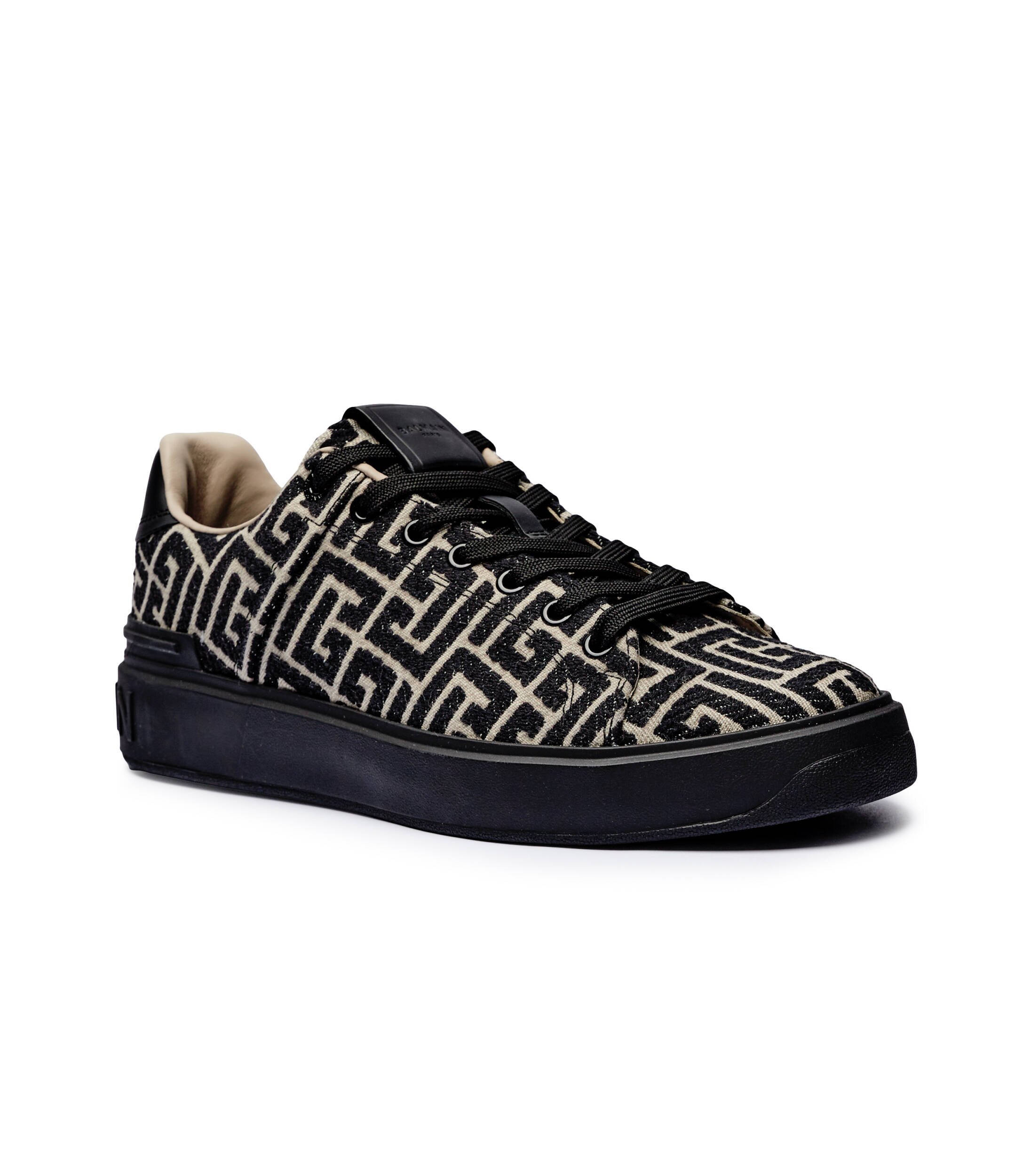 Balmain Sneakers cu adaos de piele