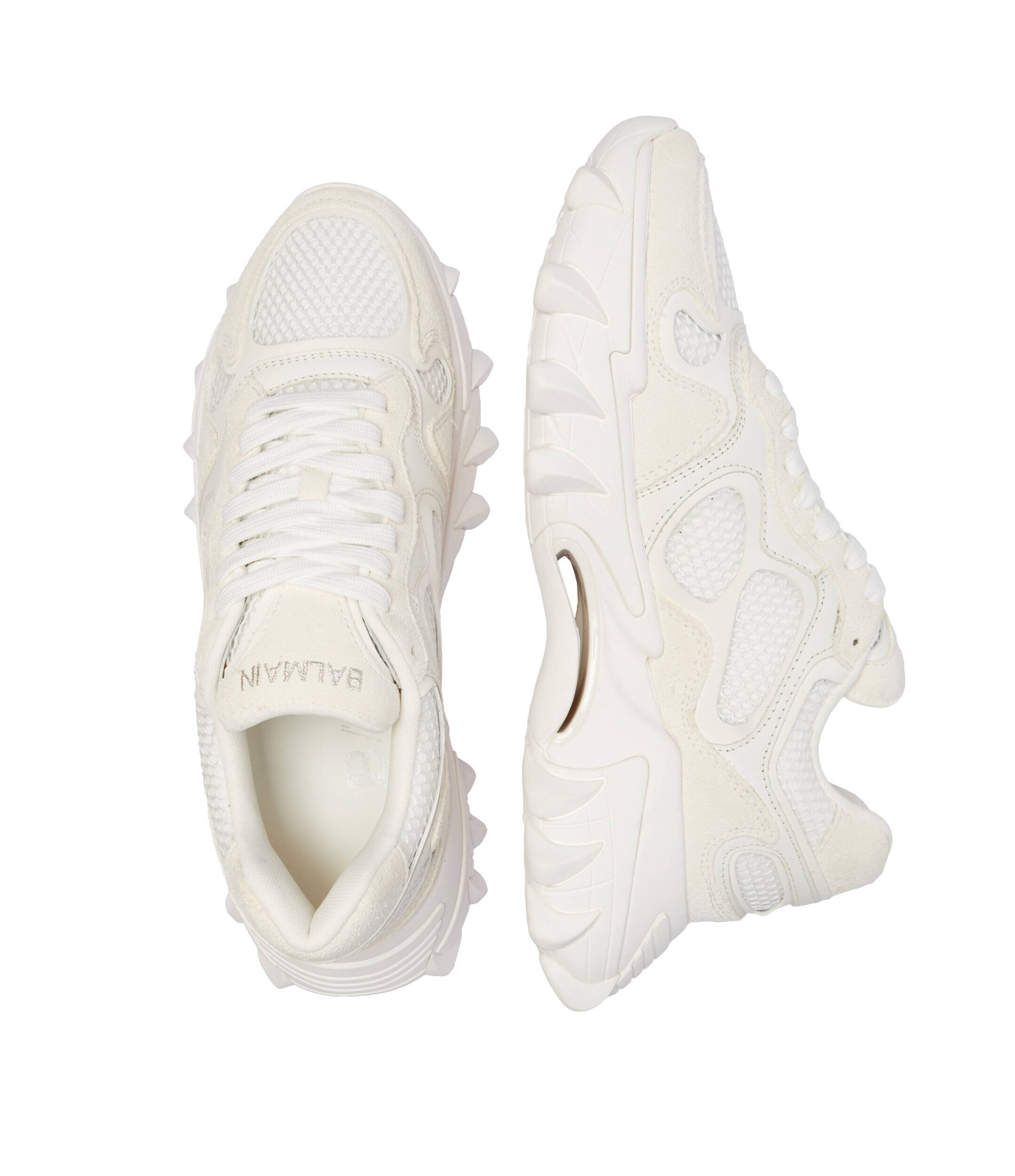 Balmain Sneakers cu adaos de piele