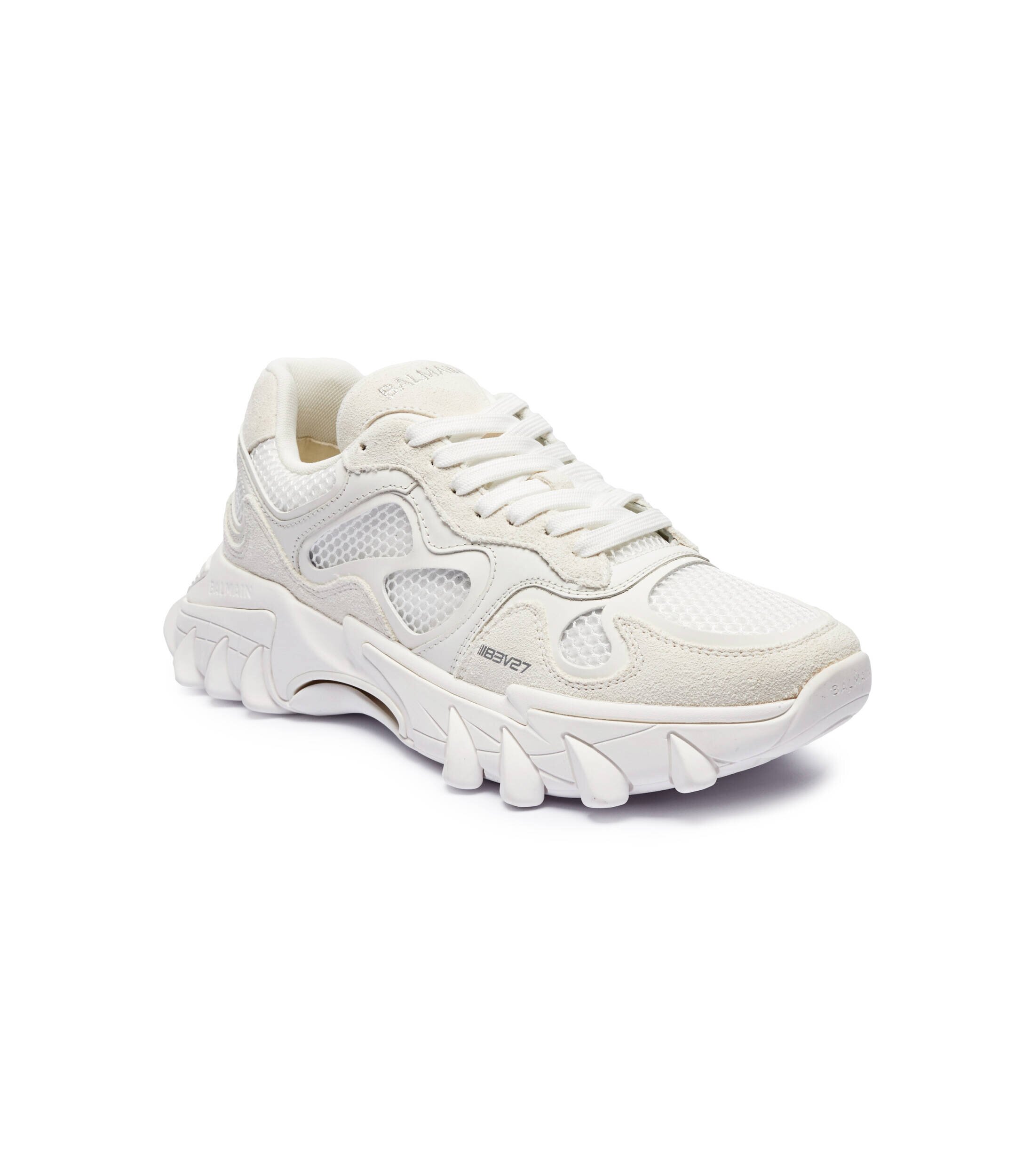 Balmain Sneakers cu adaos de piele