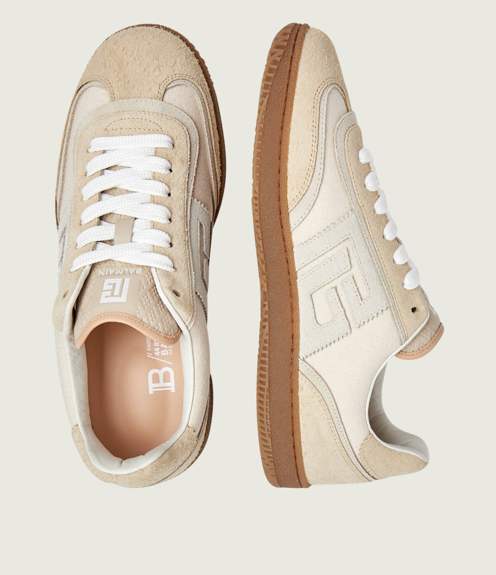 Balmain Sneakers | piele întoarsă