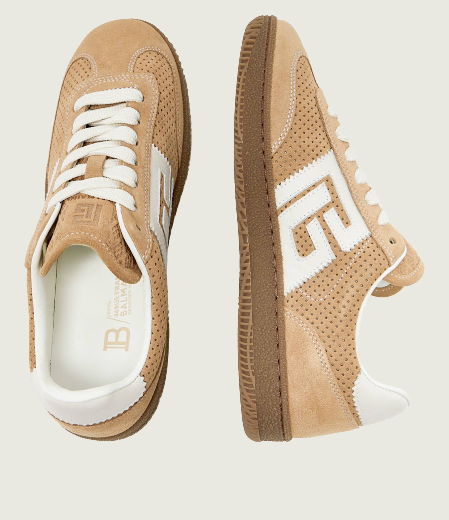 Balmain Sneakers | piele întoarsă