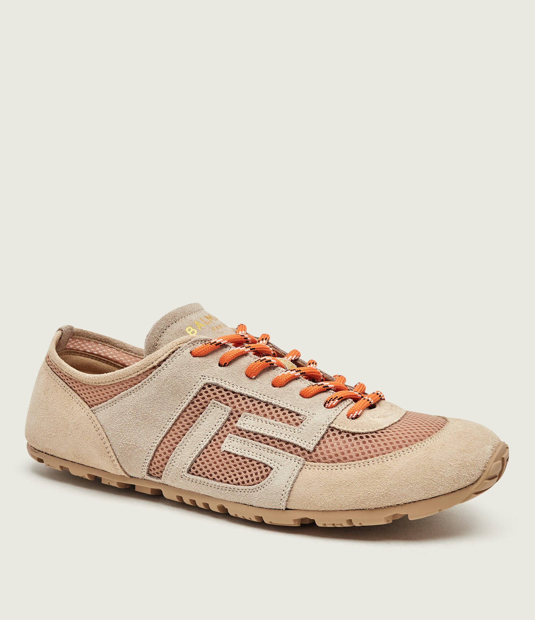 Balmain Sneakers Racer 45 | piele întoarsă