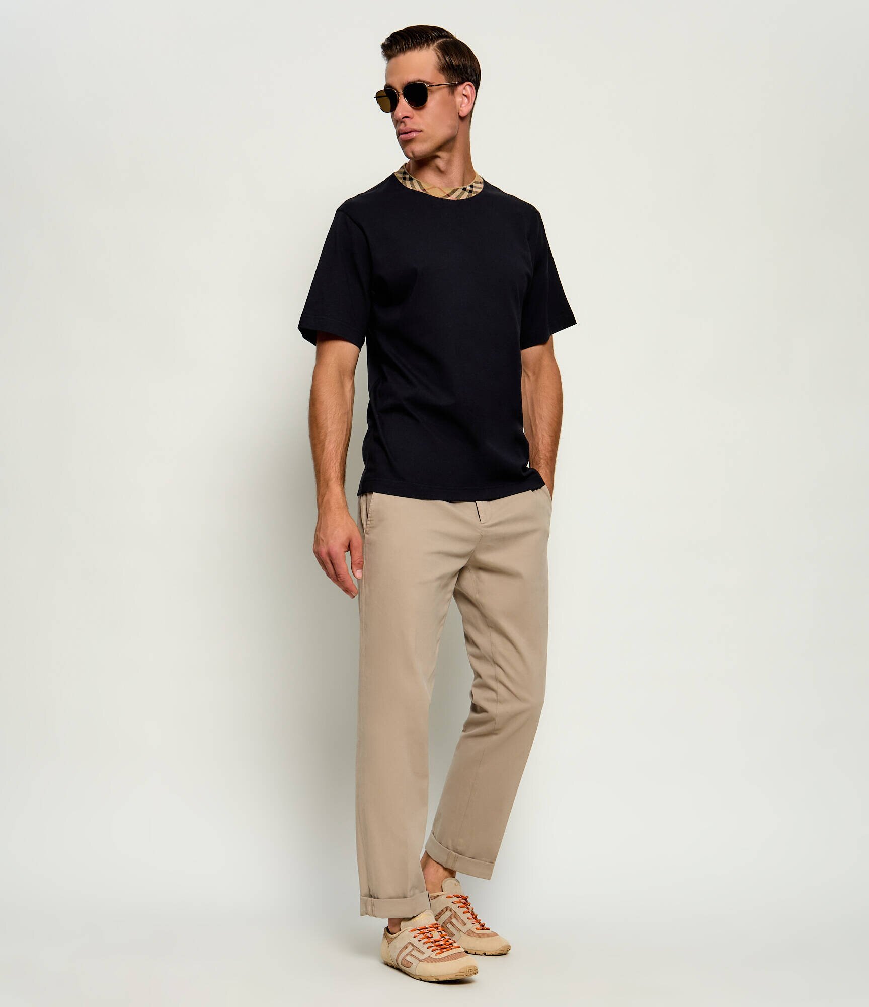 Balmain Sneakers Racer 45 | piele întoarsă