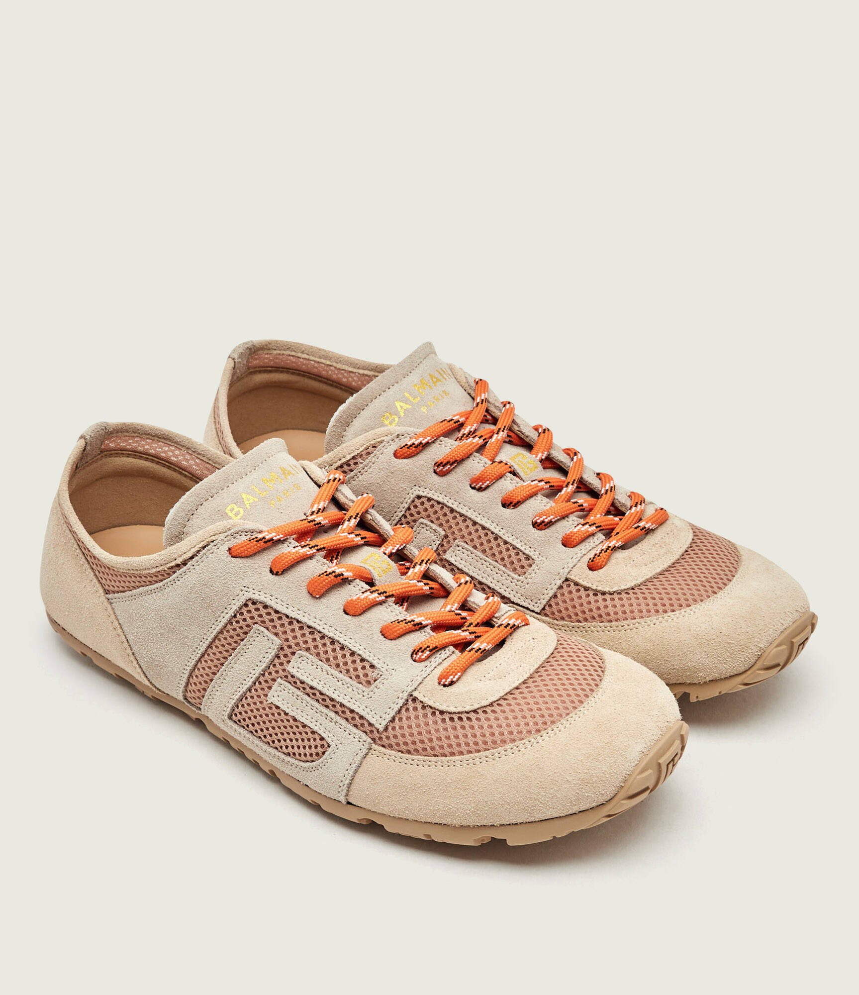 Balmain Sneakers Racer 45 | piele întoarsă