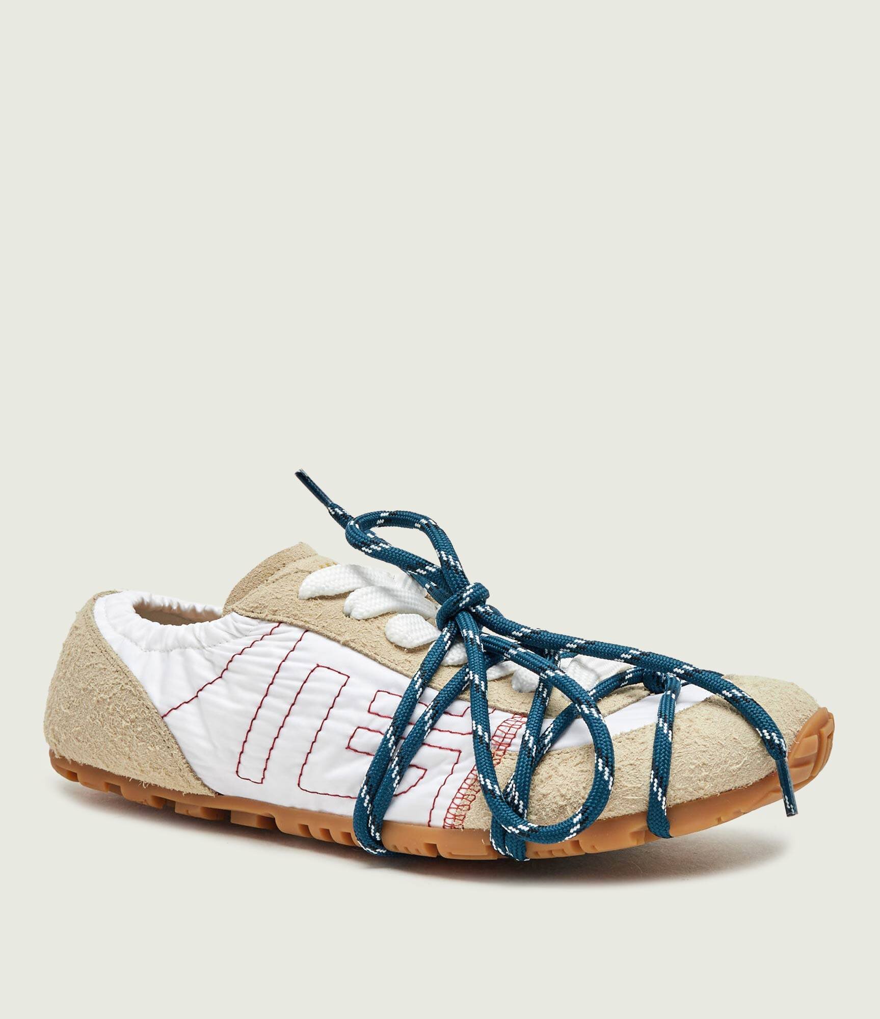 Balmain Sneakers Racer | piele întoarsă