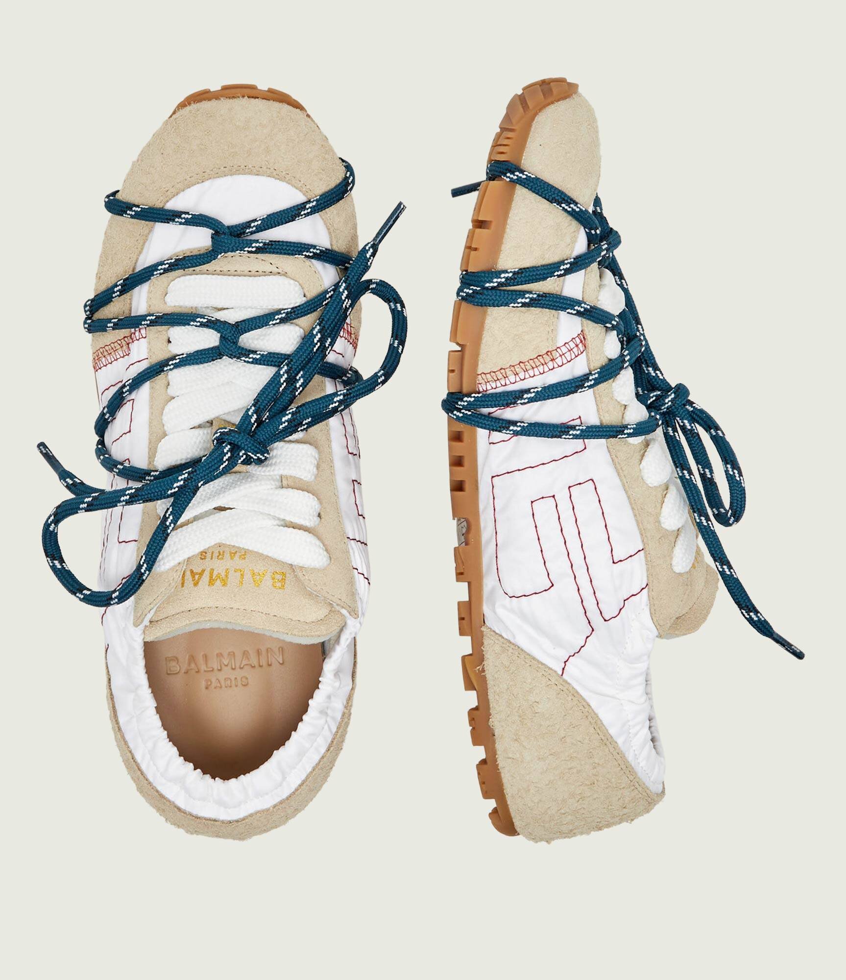 Balmain Sneakers Racer | piele întoarsă