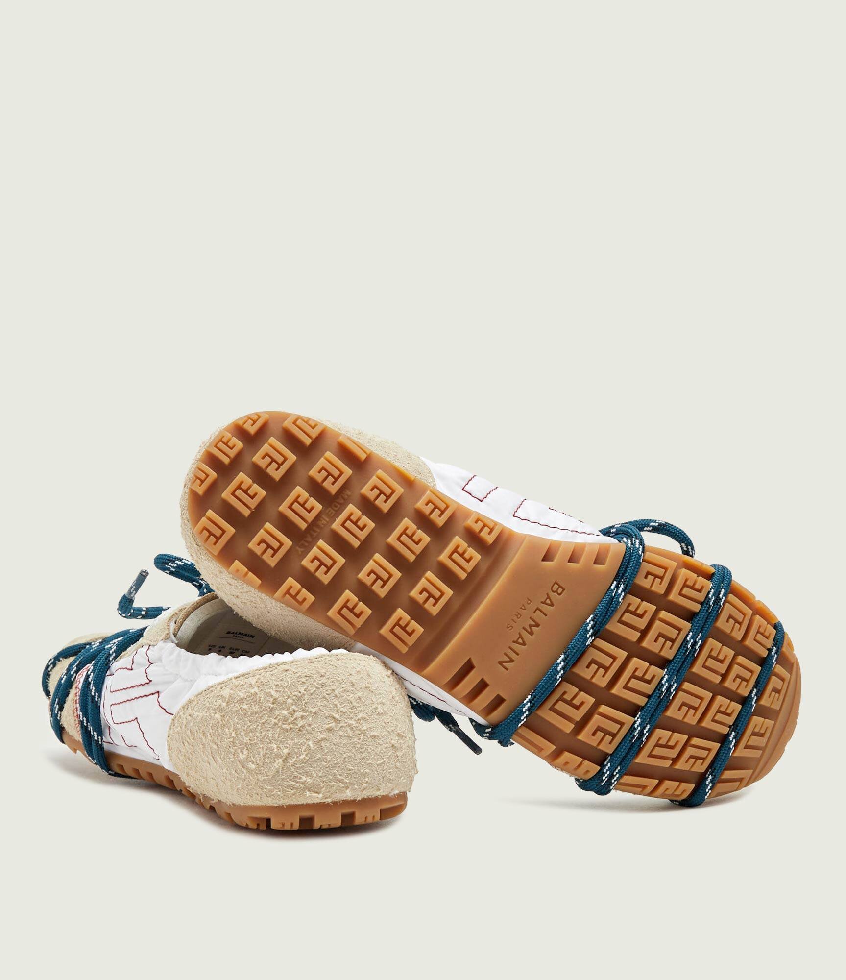 Balmain Sneakers Racer | piele întoarsă