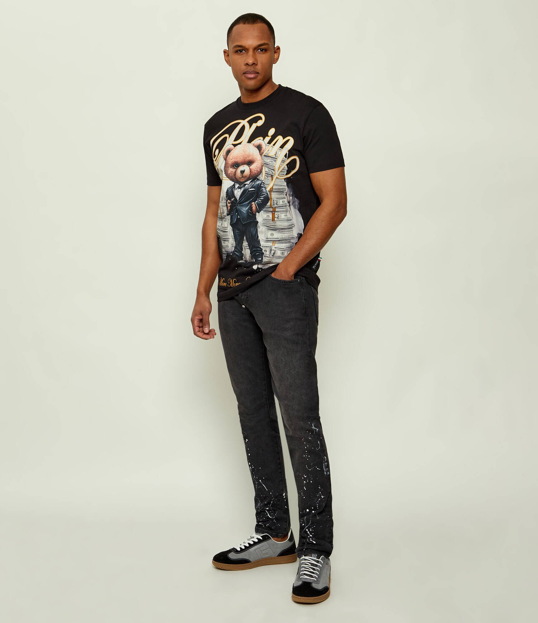 Balmain Sneakers SWAN | piele întoarsă