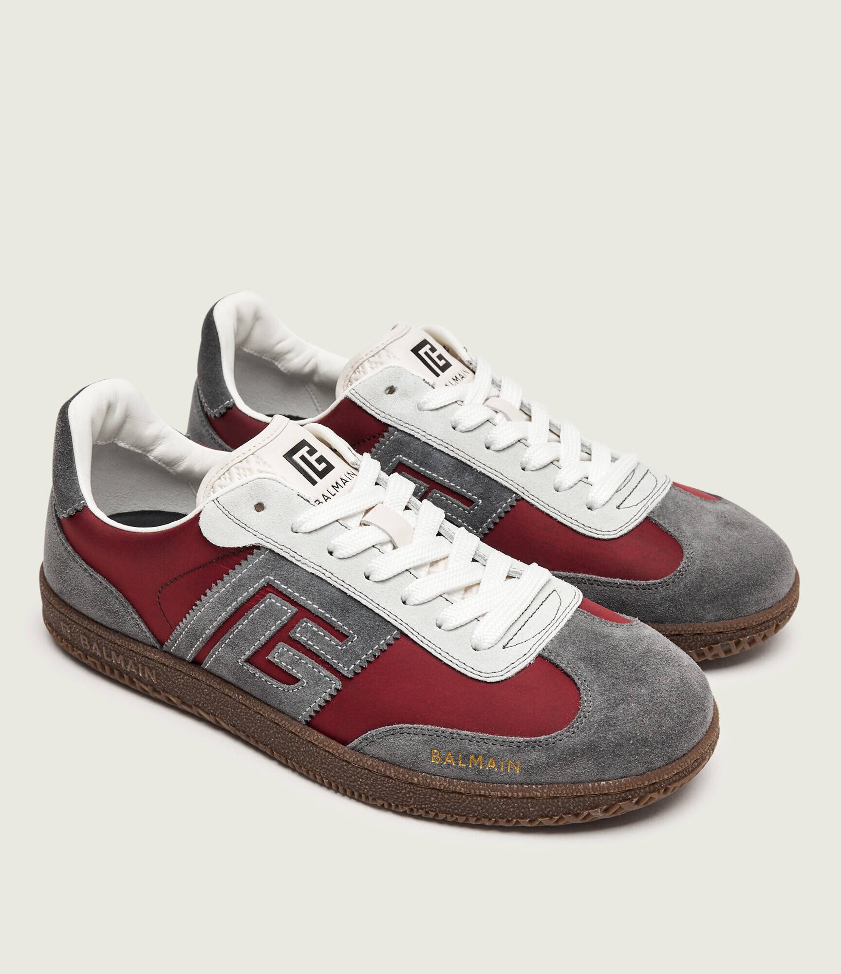 Balmain Sneakers Swan | piele întoarsă