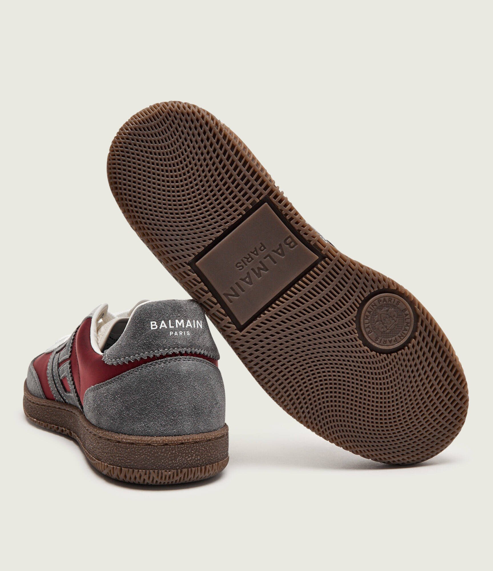 Balmain Sneakers Swan | piele întoarsă