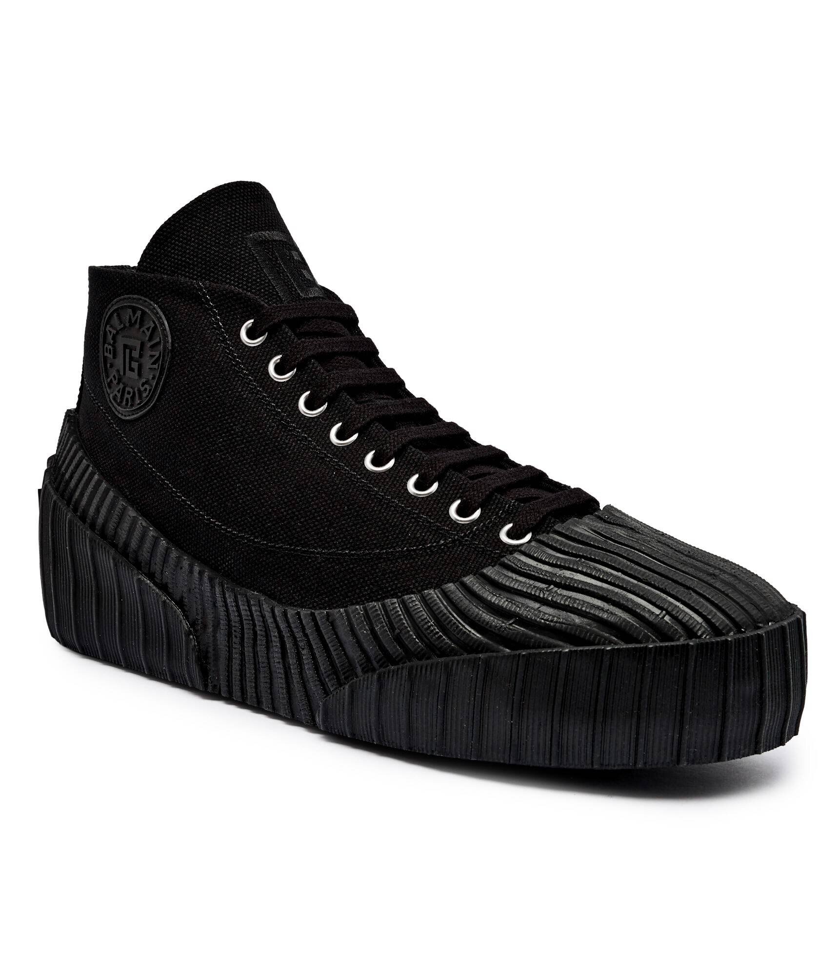 Balmain Teniși cu adaos de piele
