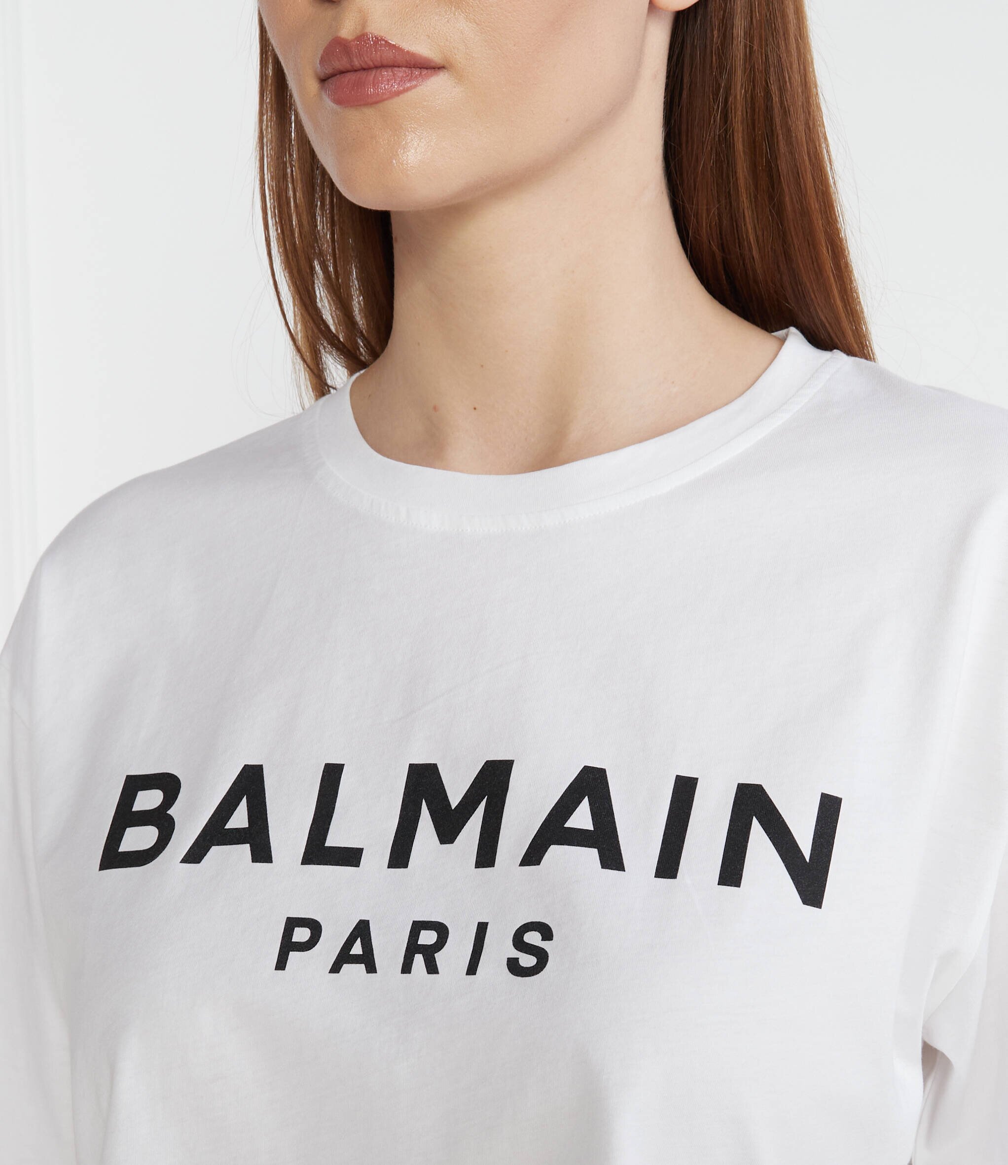 Balmain Tricou CROPPED | Regular Fit