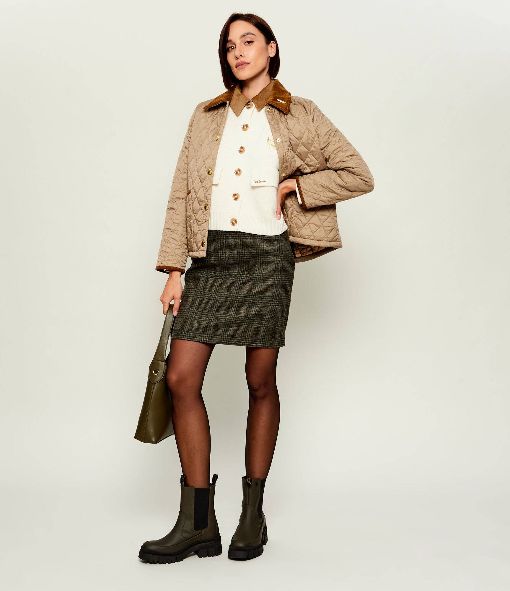 Barbour De lână fustă Browning