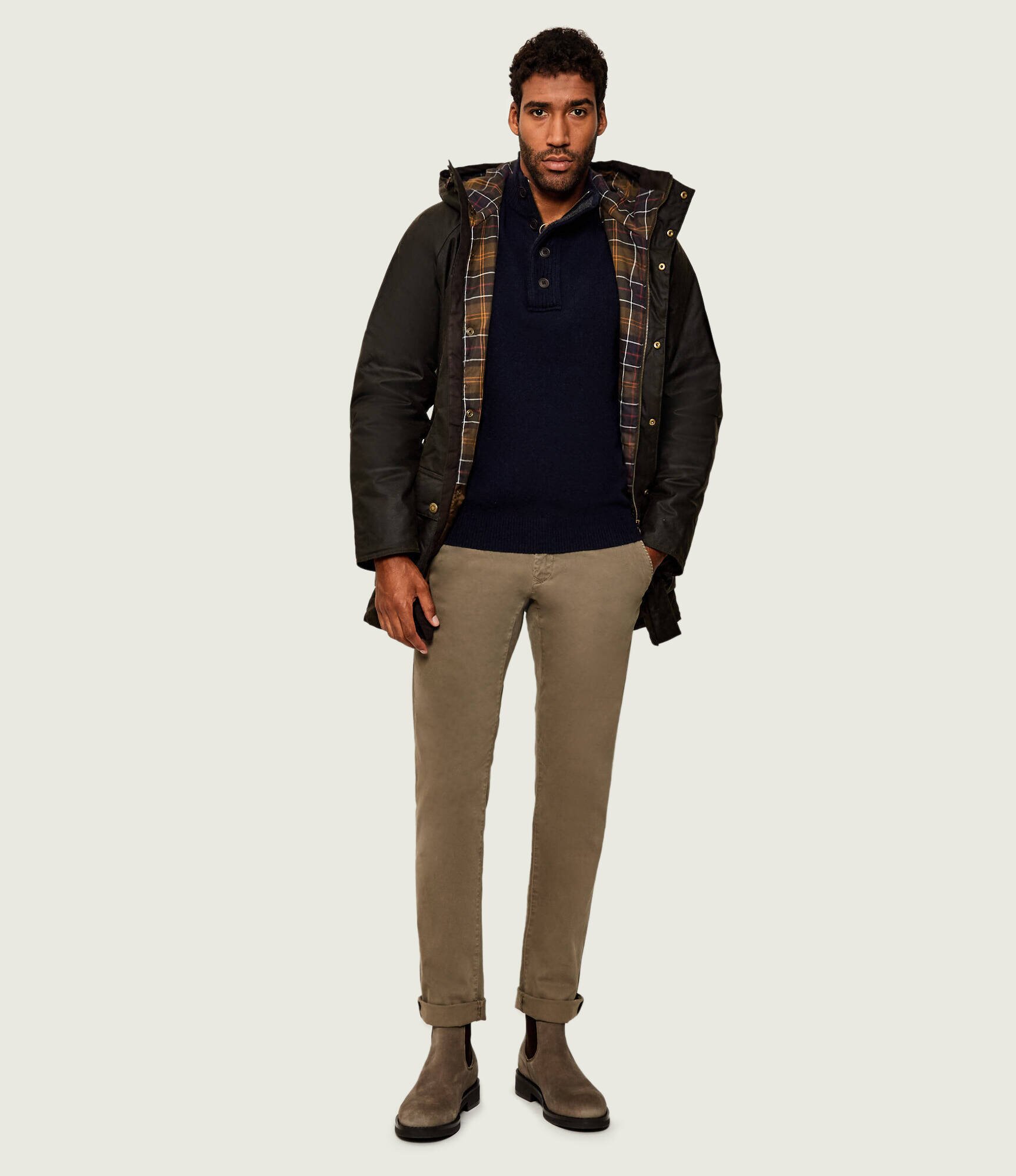 Barbour De lână pulover Patch Half Zip | regular fit