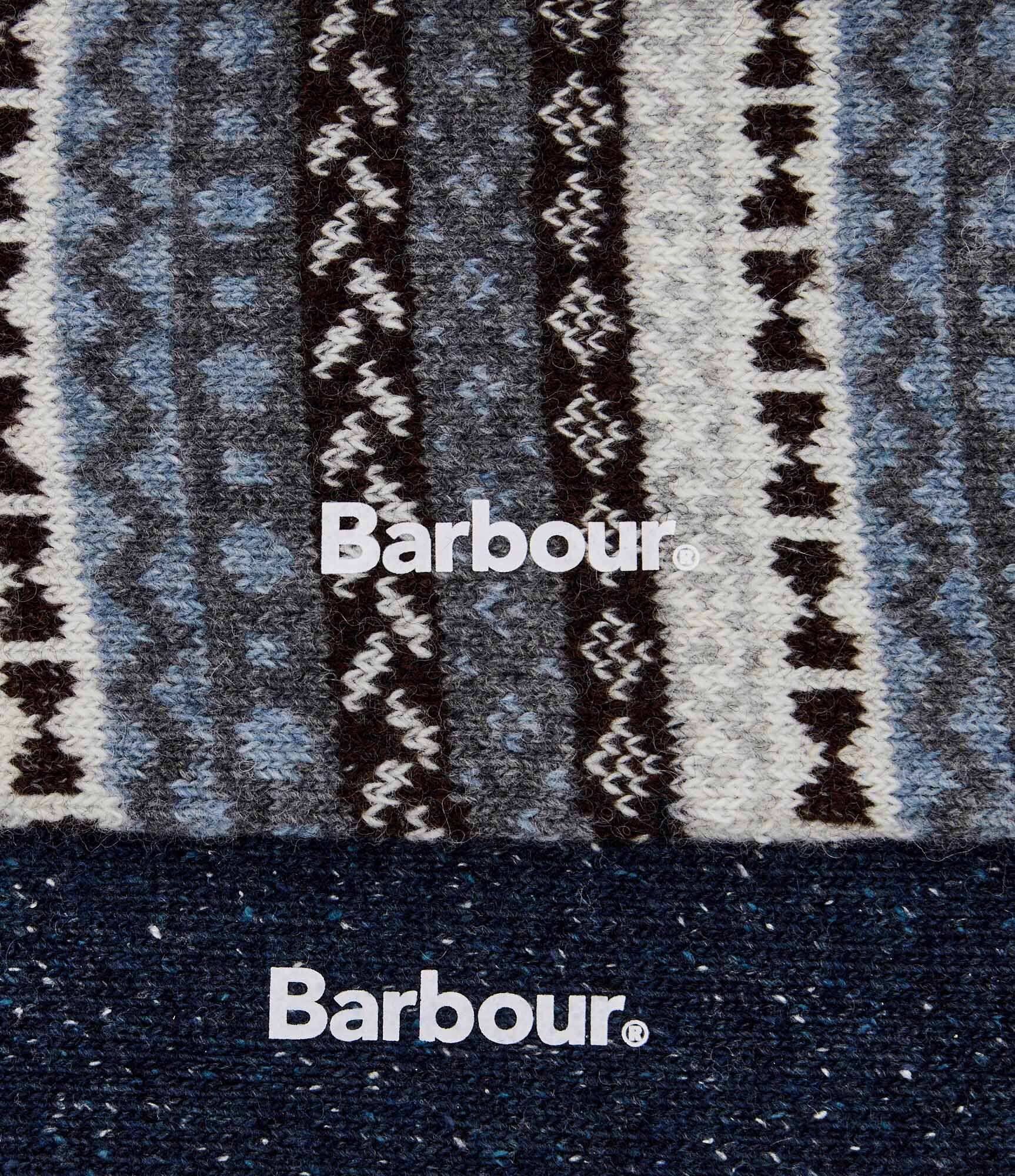 Barbour De lână șosete 2-pack Fair Isle cu adaos de mătase