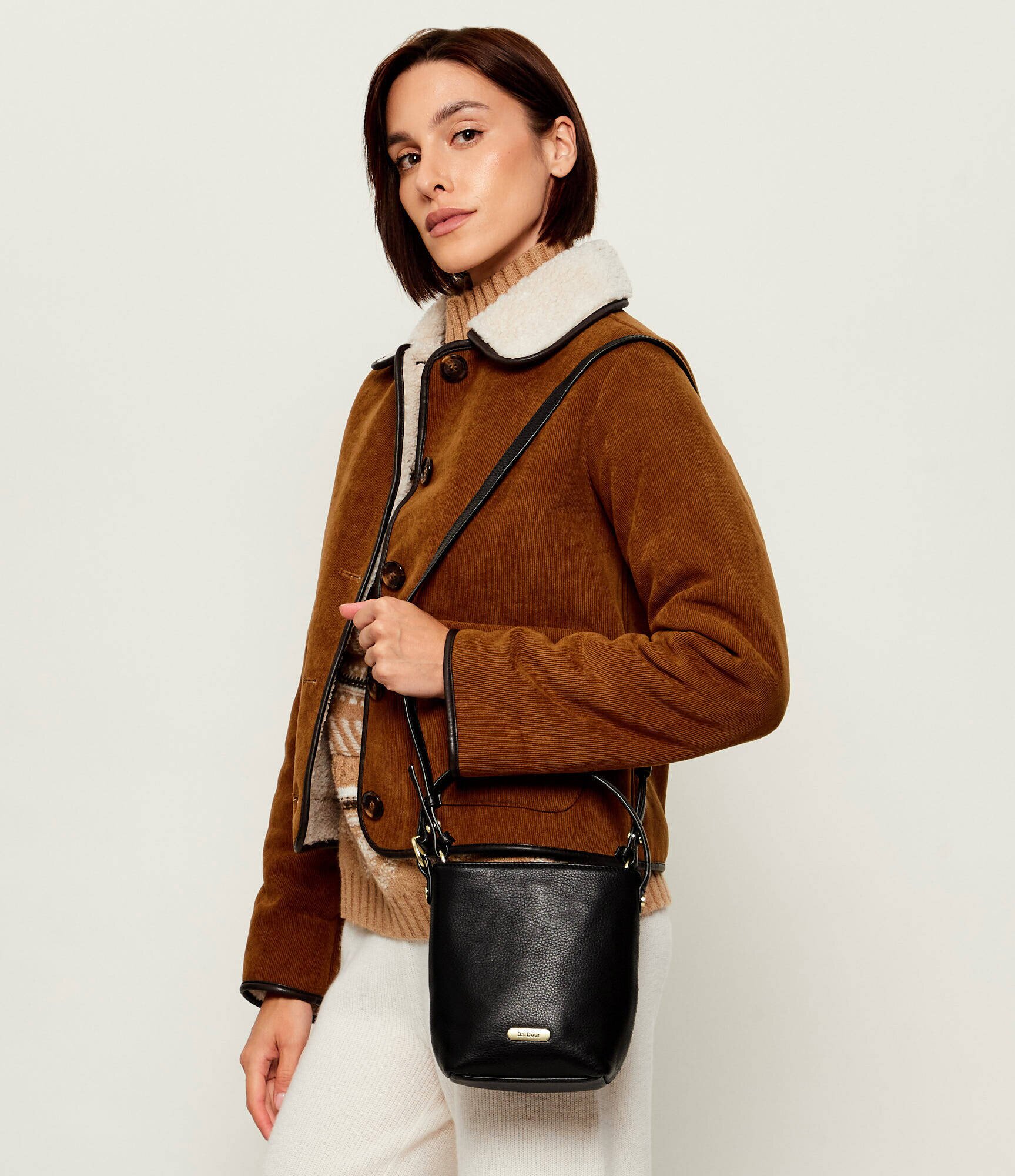 Barbour De piele geantă pe umăr Cedar