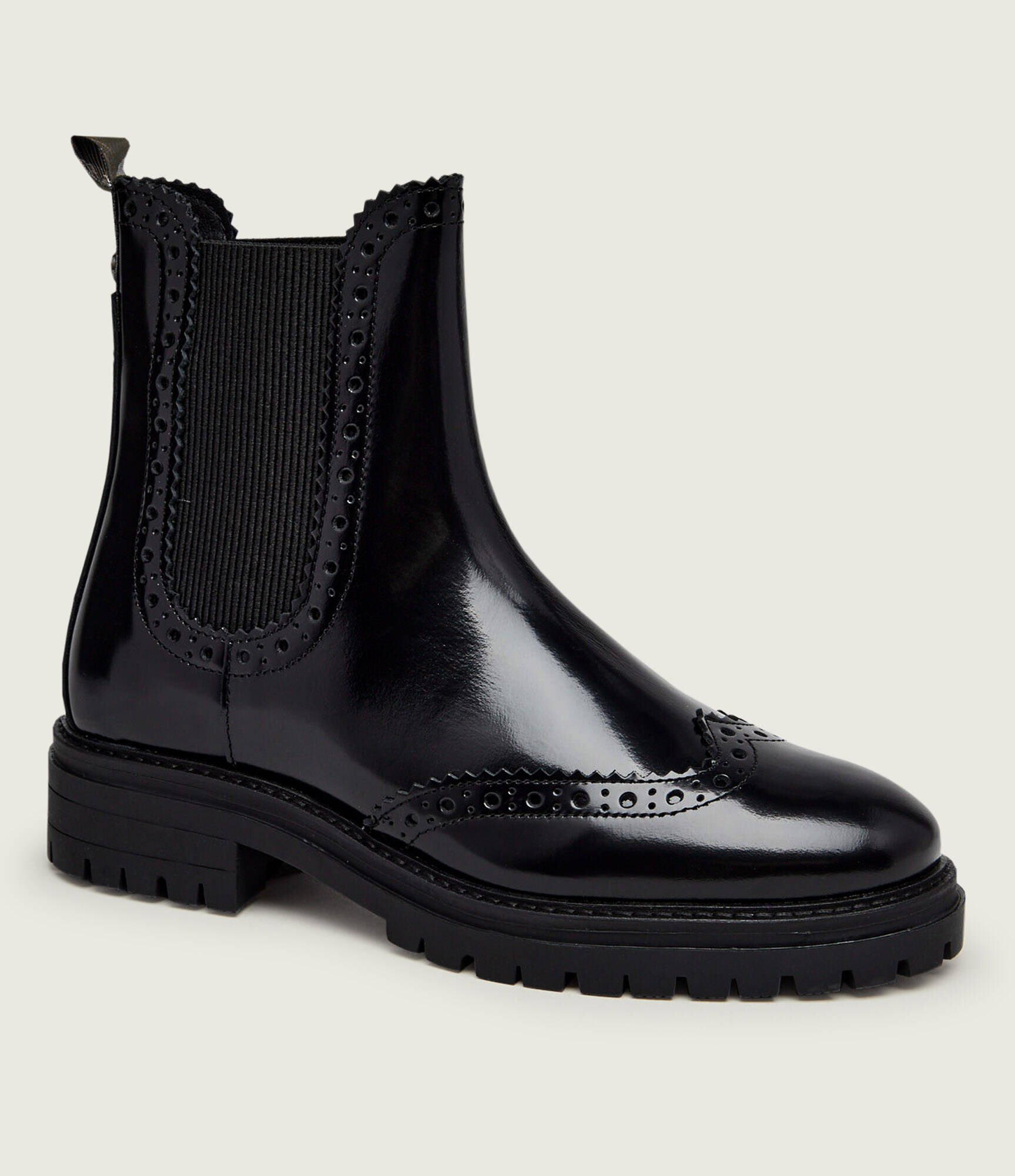 Barbour De piele ghete chelsea Fawne
