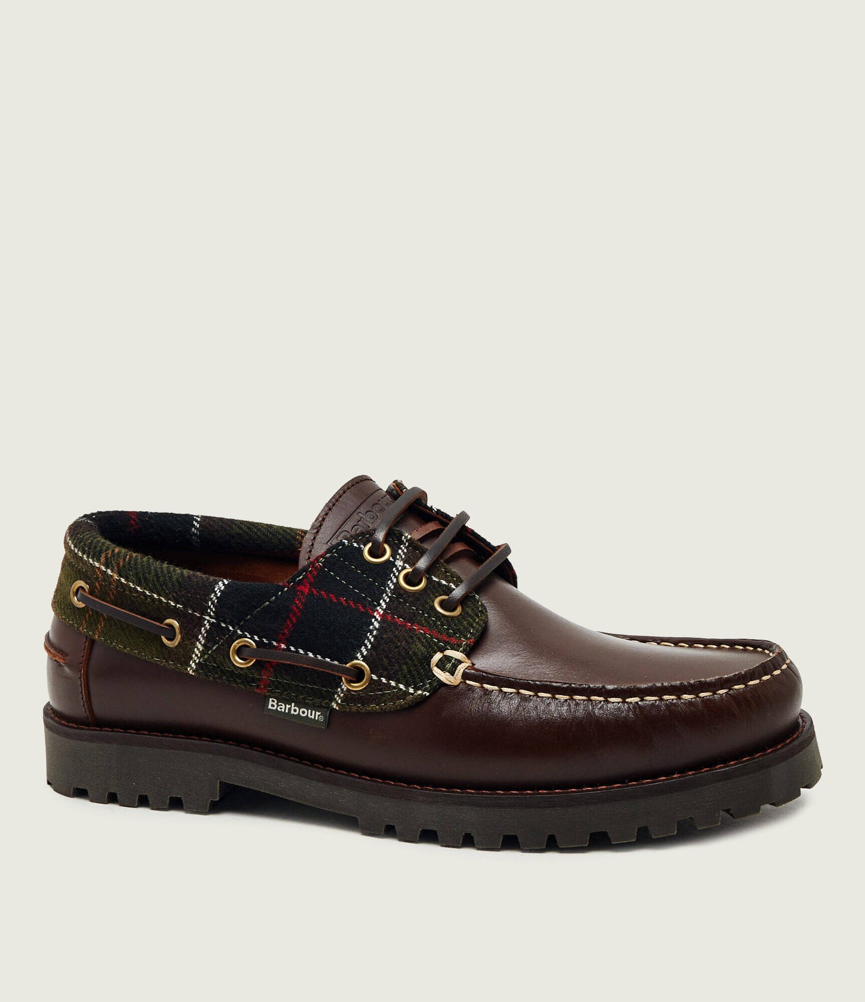 Barbour De piele pantofi loafer Deck