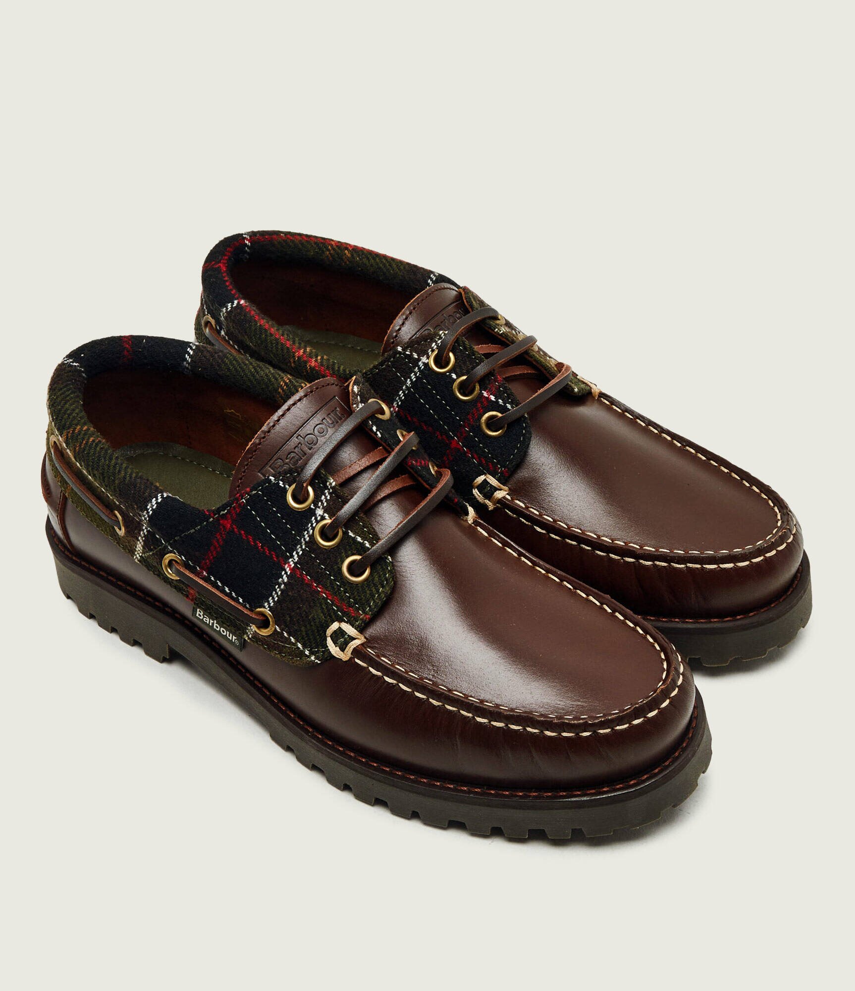 Barbour De piele pantofi loafer Deck