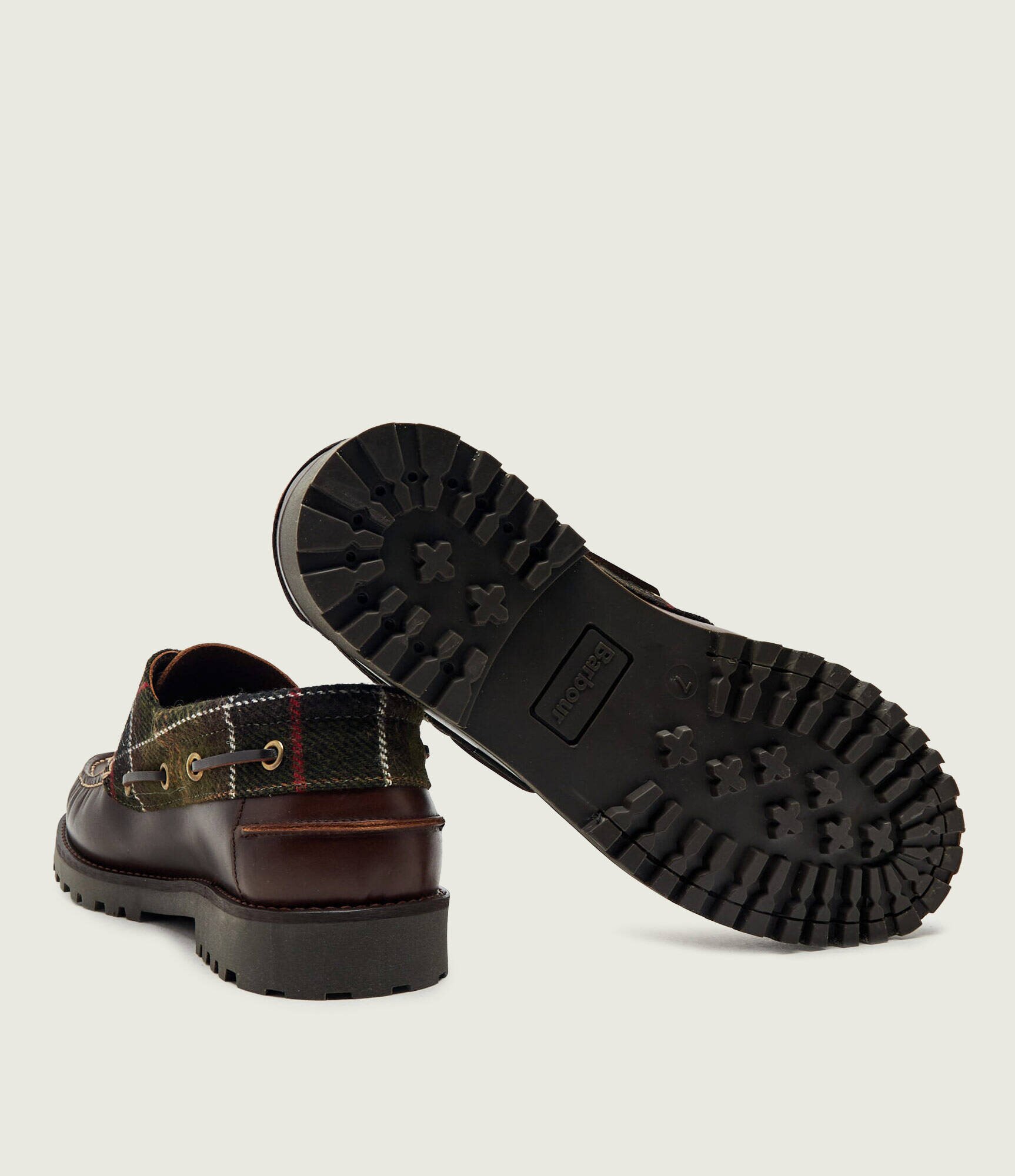Barbour De piele pantofi loafer Deck