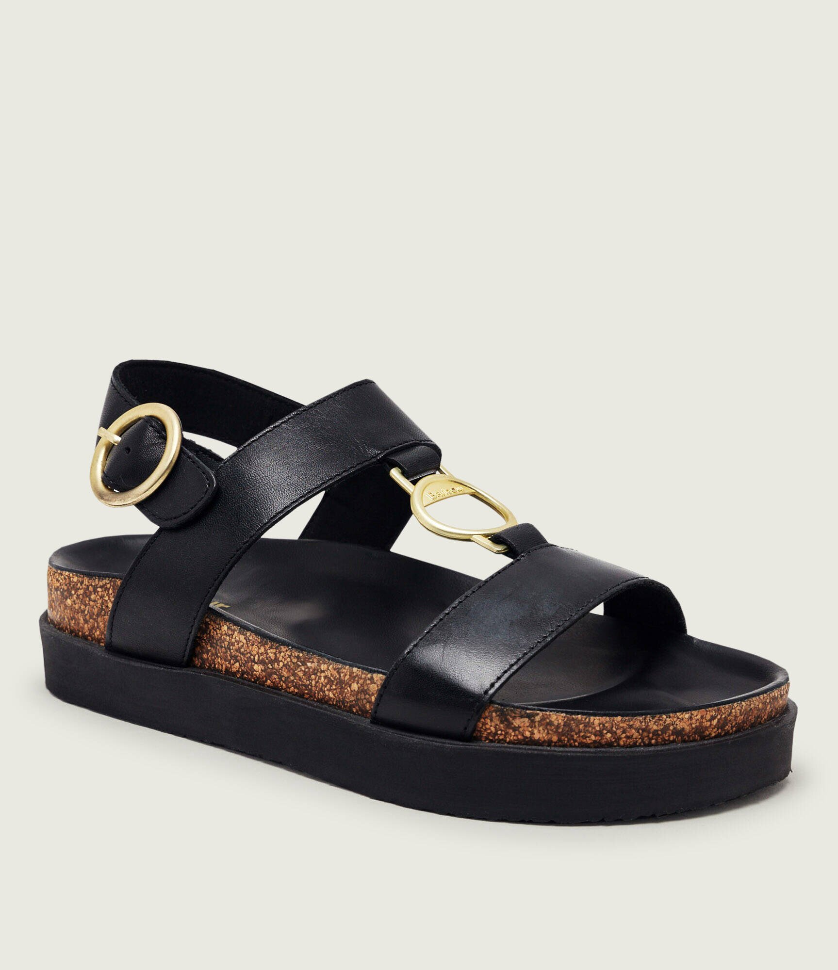 Barbour De piele sandale Gwen