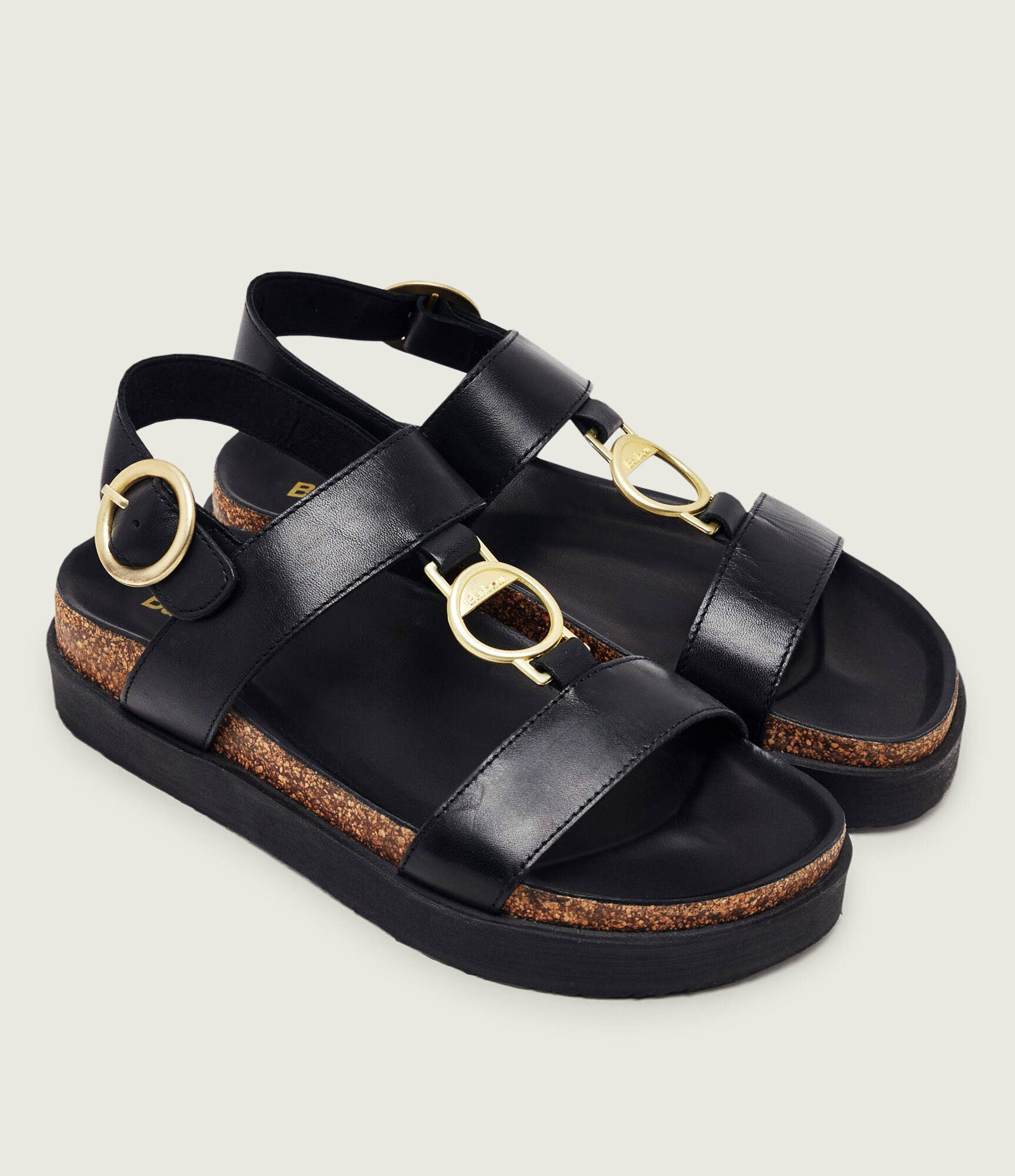 Barbour De piele sandale Gwen