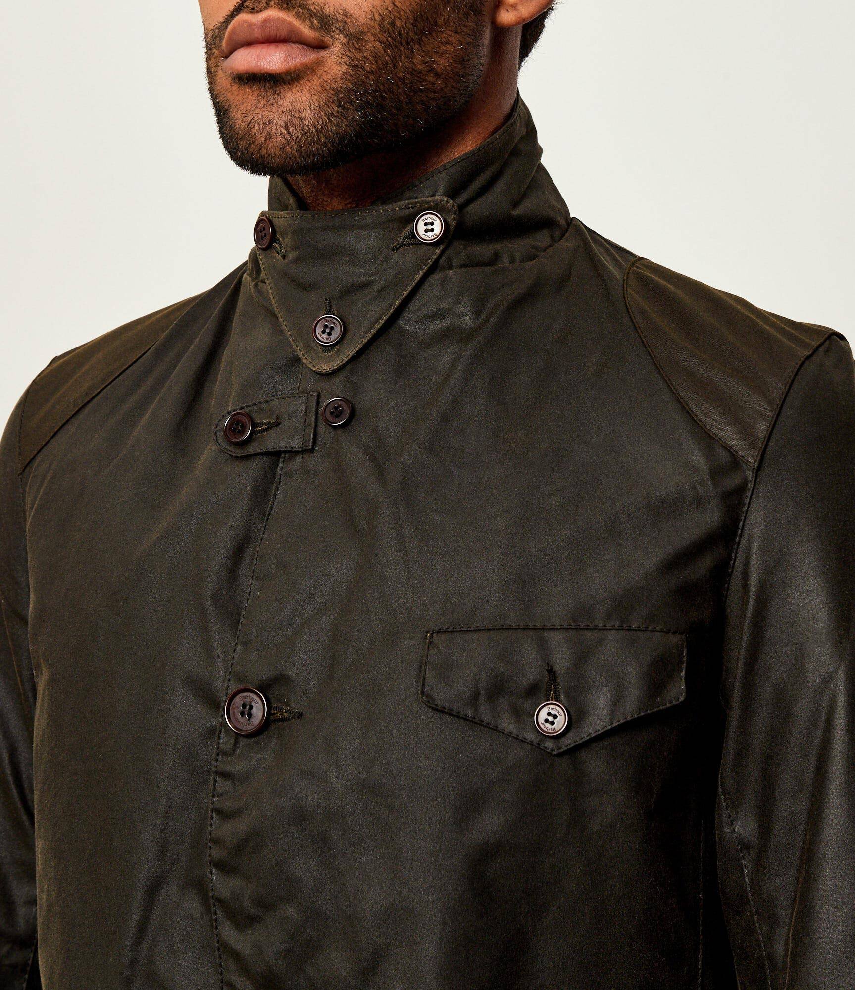 Barbour Geacă Beacon | Slim Fit cu adaos de piele