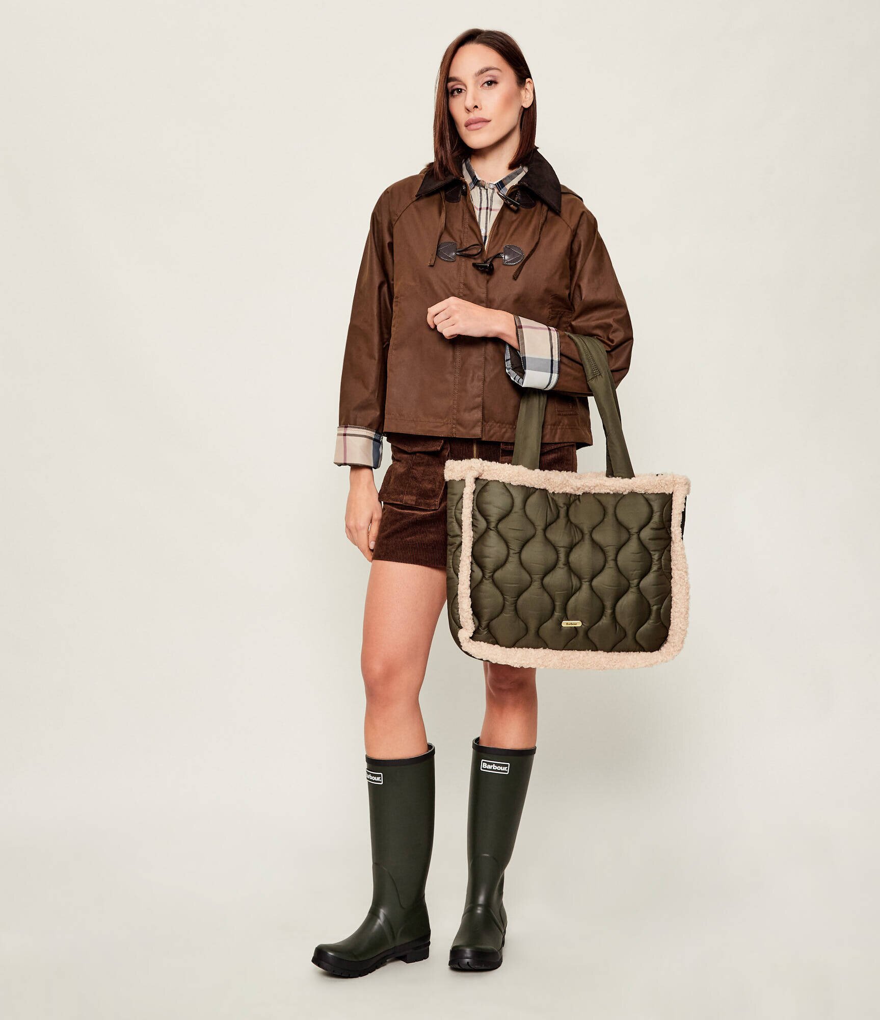 Barbour Geantă shopper Marnie Quilt | shearling