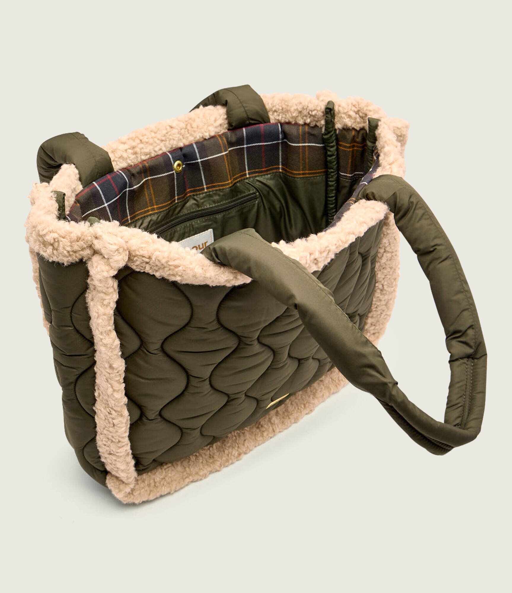Barbour Geantă shopper Marnie Quilt | shearling
