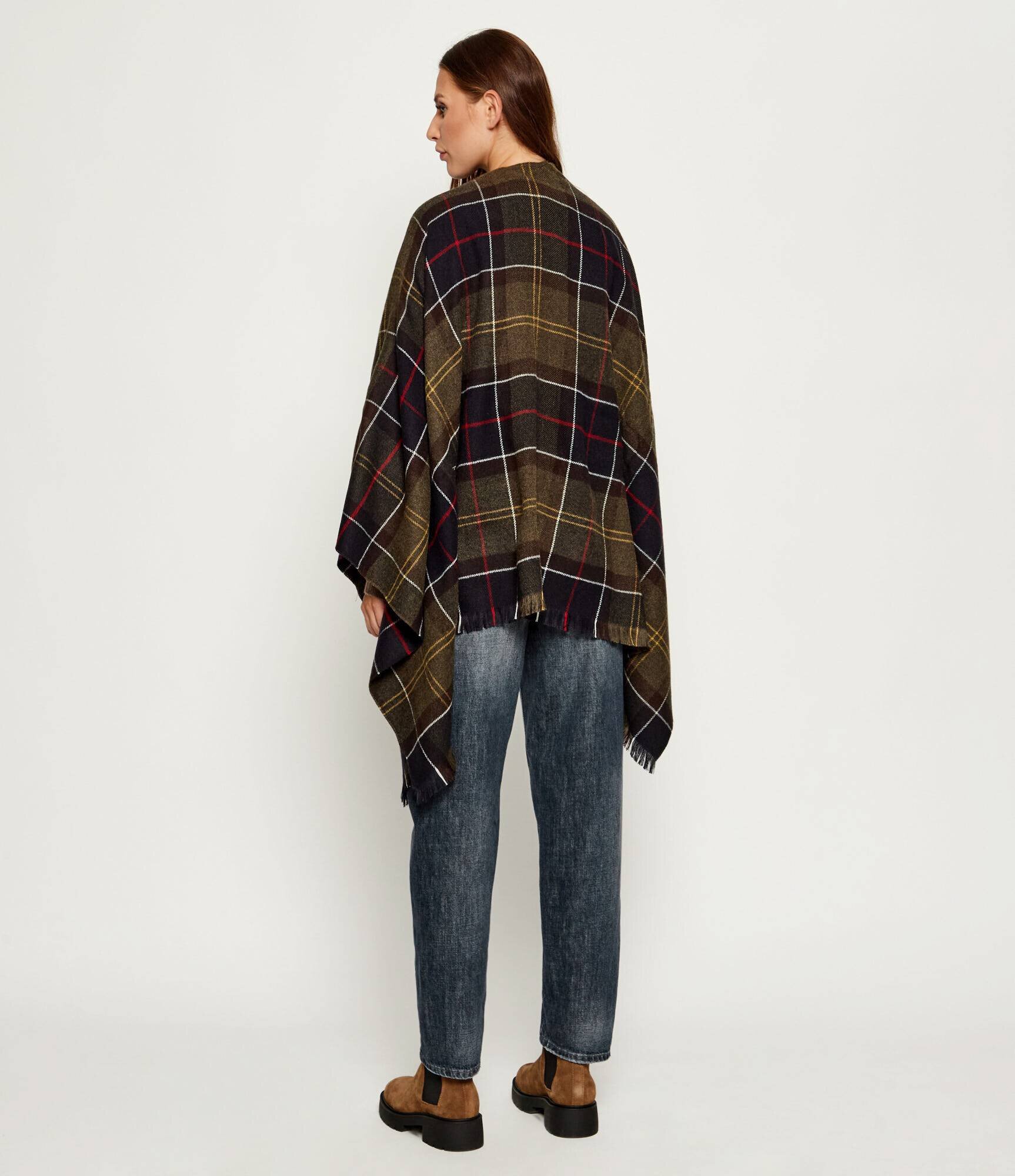 Barbour Poncho Staffin Tartan Serape | Loose fit