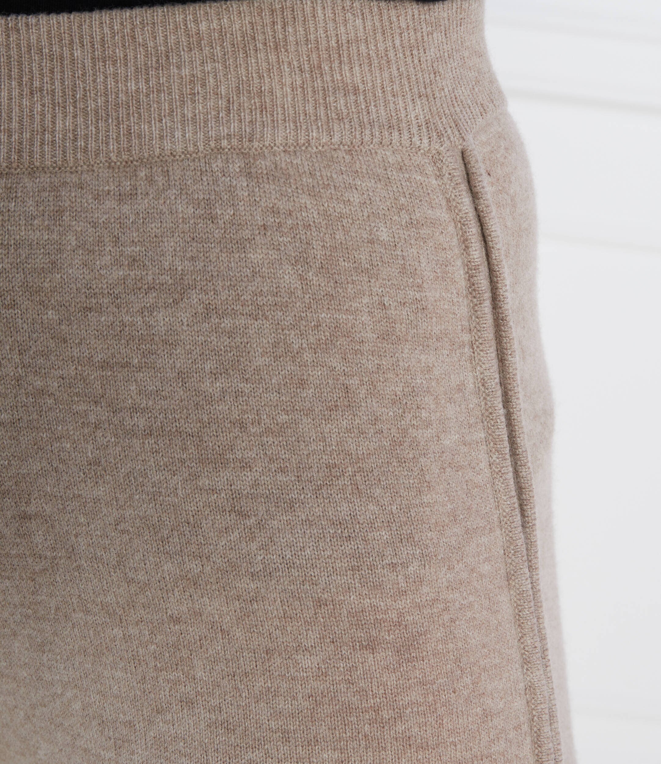Beatrice B De lână pantaloni de tricot | Relaxed fit cu adaos de cașmir