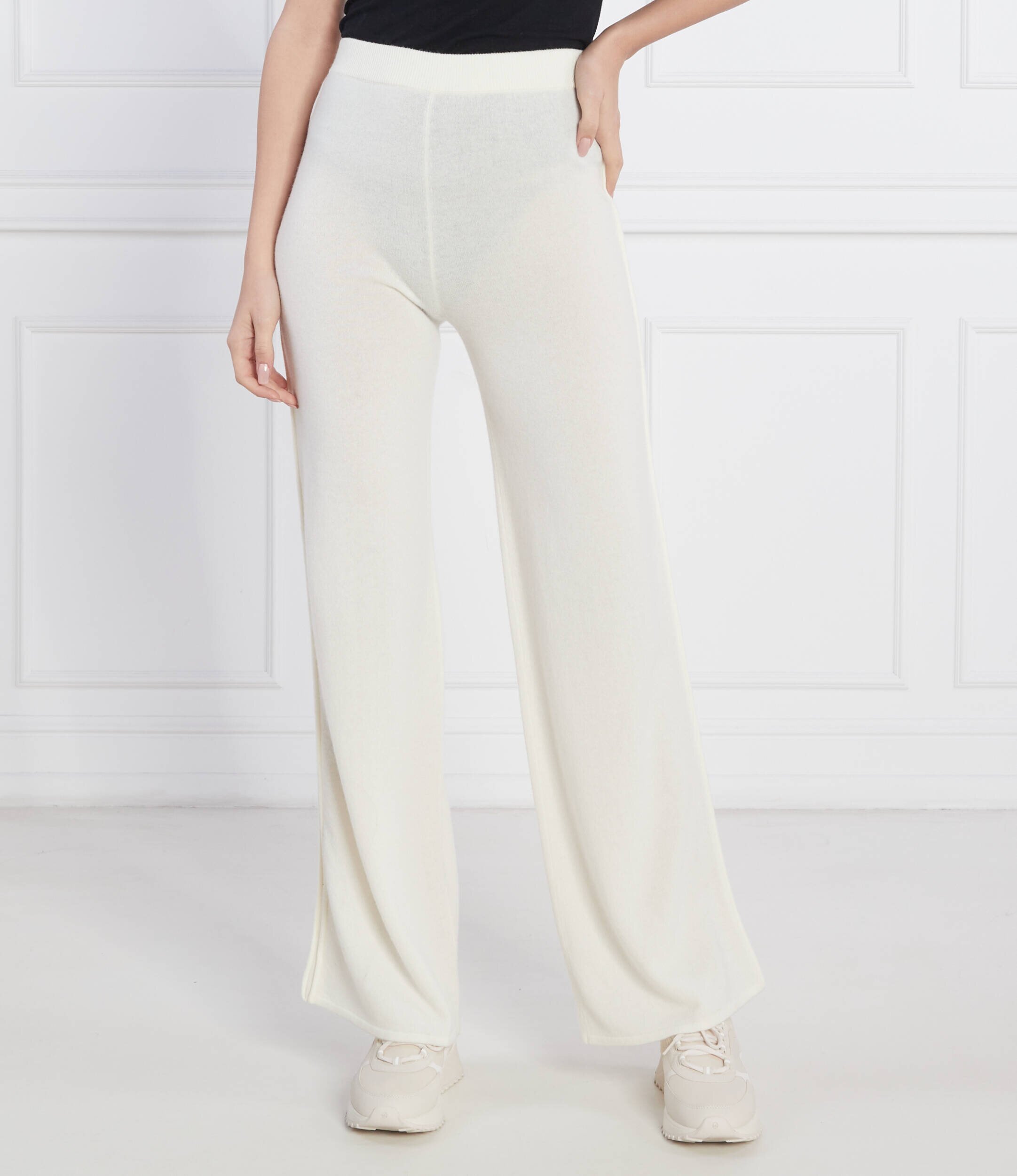 Beatrice B De lână pantaloni de tricot | Relaxed fit cu adaos de cașmir