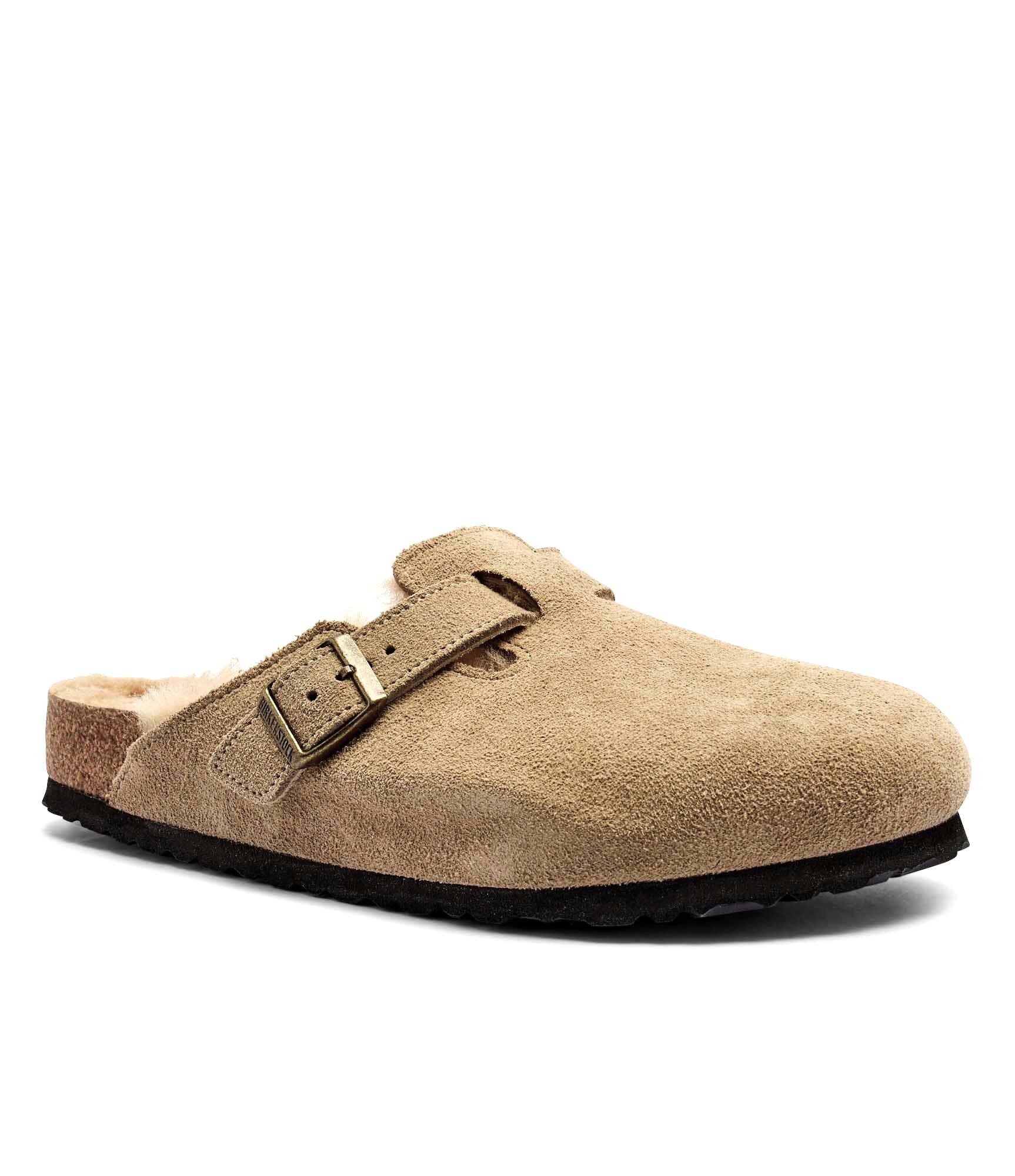 Birkenstock Căptușite mules (încălțăminte) LEVE | regular fit cu adaos de lână | piele întoarsă