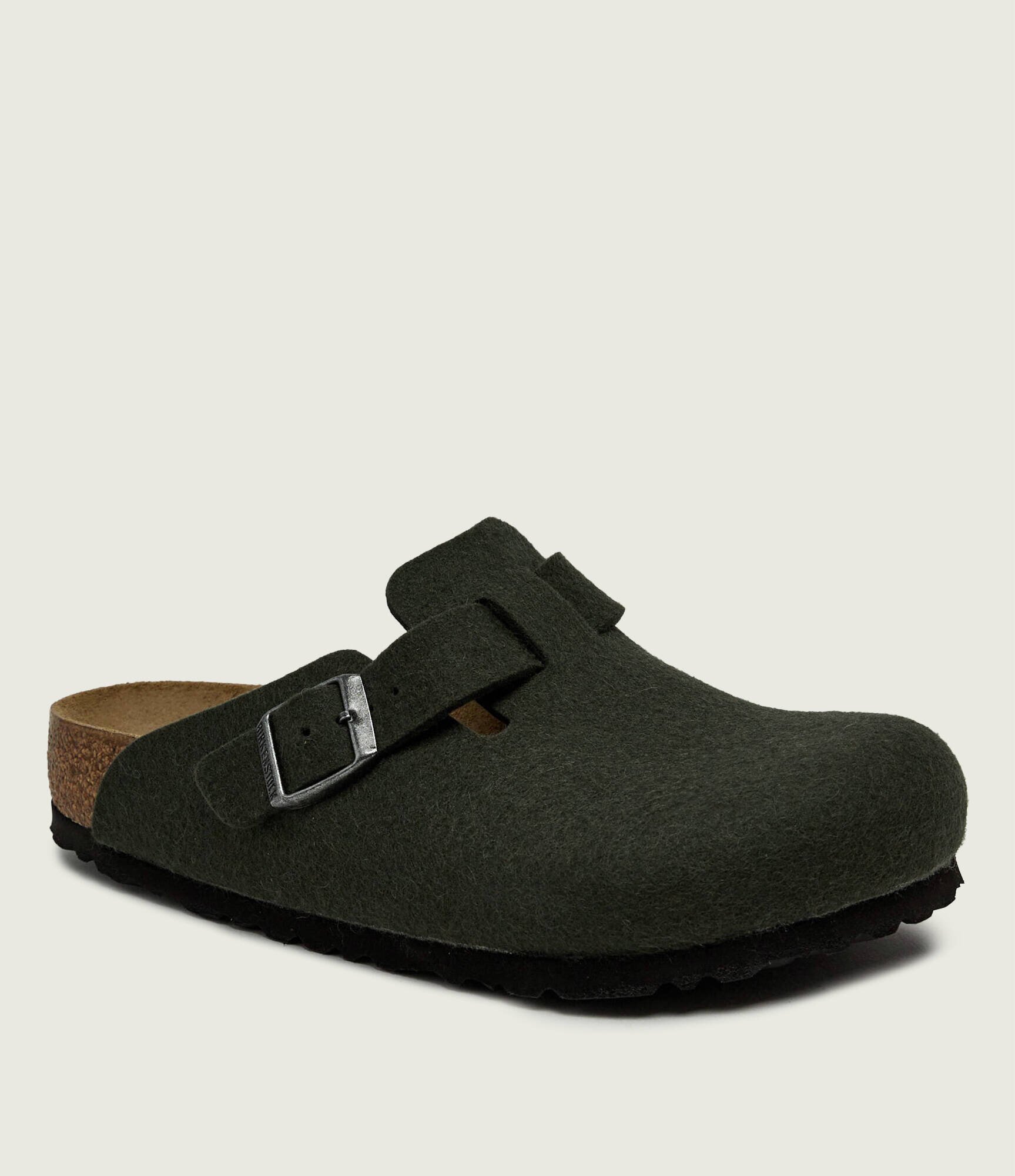 Birkenstock De lână mules (încălțăminte) Boston cu adaos de piele