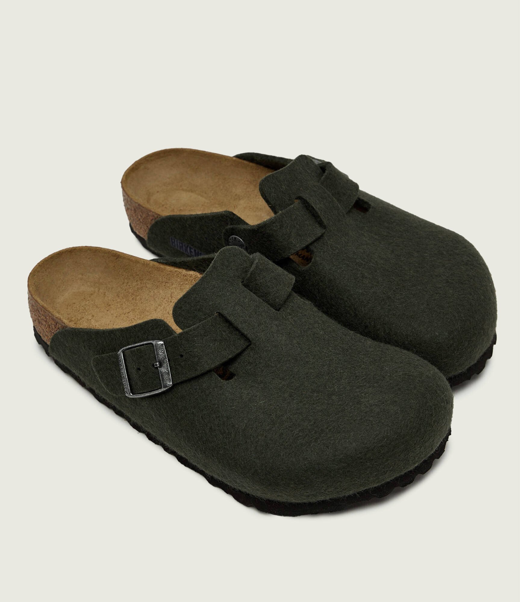 Birkenstock De lână mules (încălțăminte) Boston cu adaos de piele