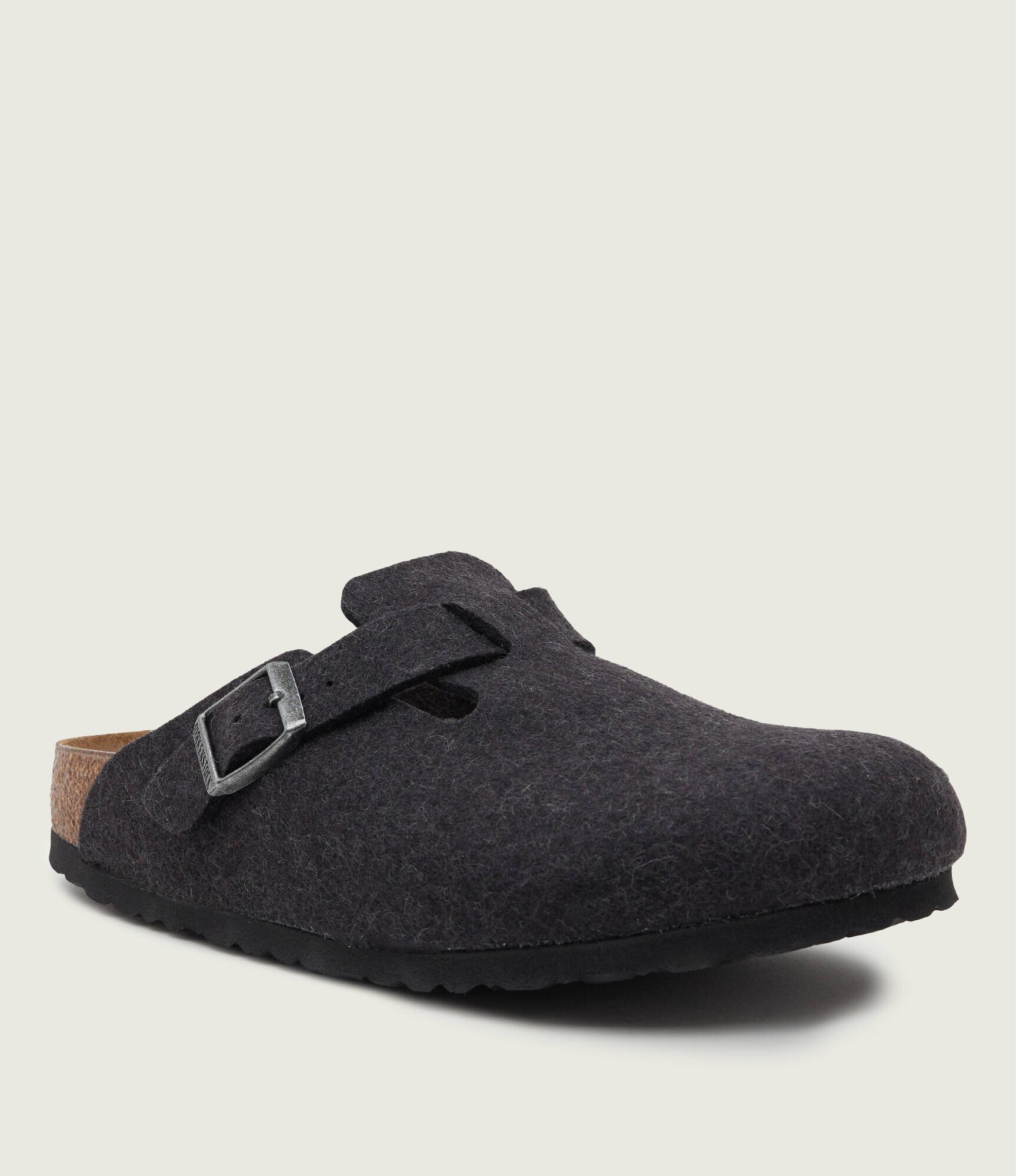 Birkenstock De lână mules (încălțăminte) BOSTON cu adaos de piele | narrow fit