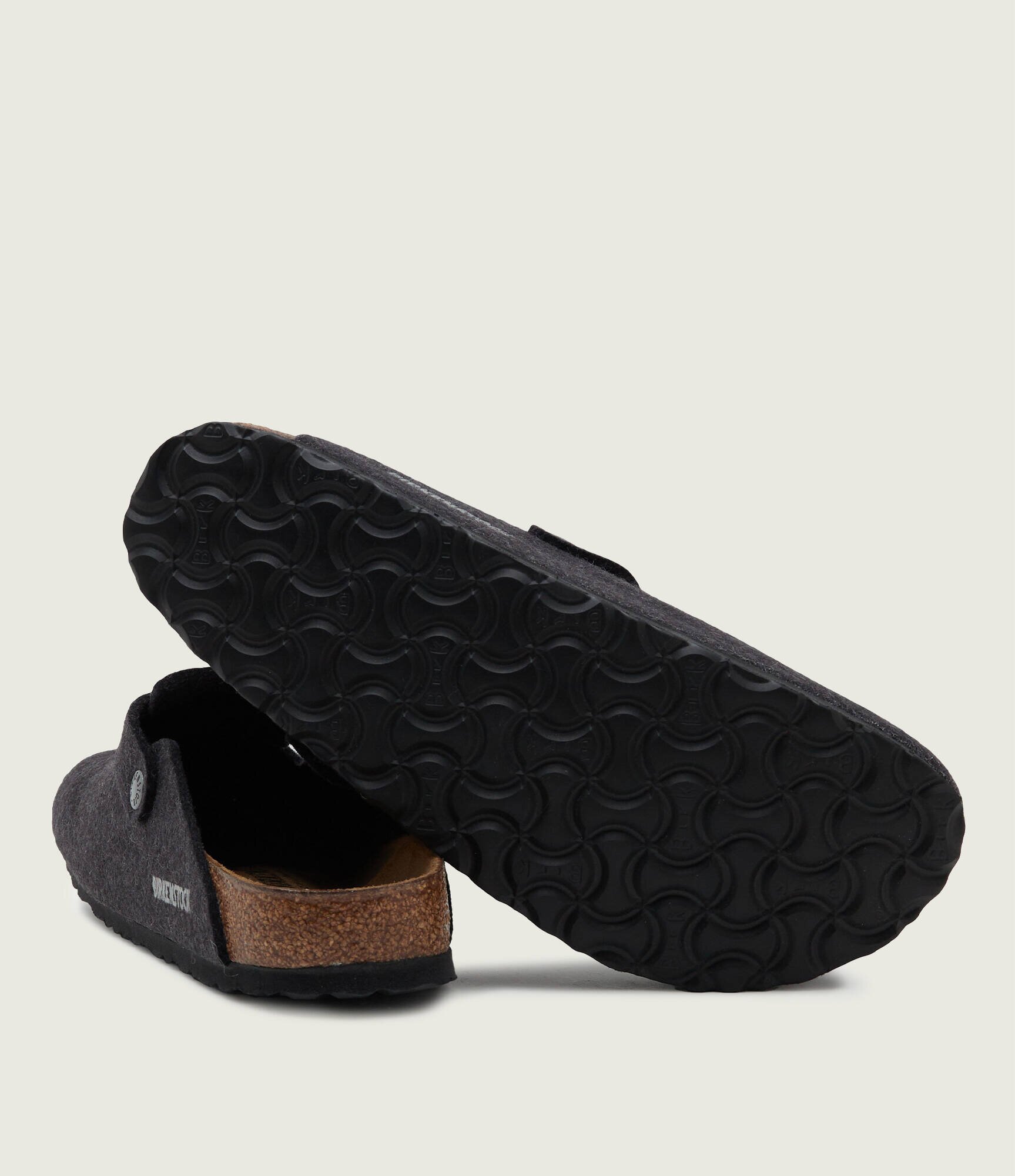 Birkenstock De lână mules (încălțăminte) BOSTON cu adaos de piele | narrow fit