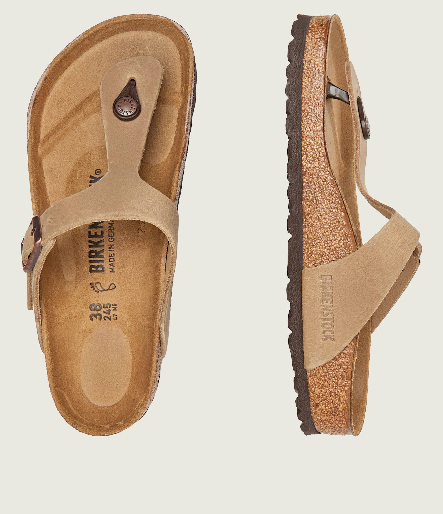 Birkenstock De piele flip flops Gizeh LEOI | regular fit