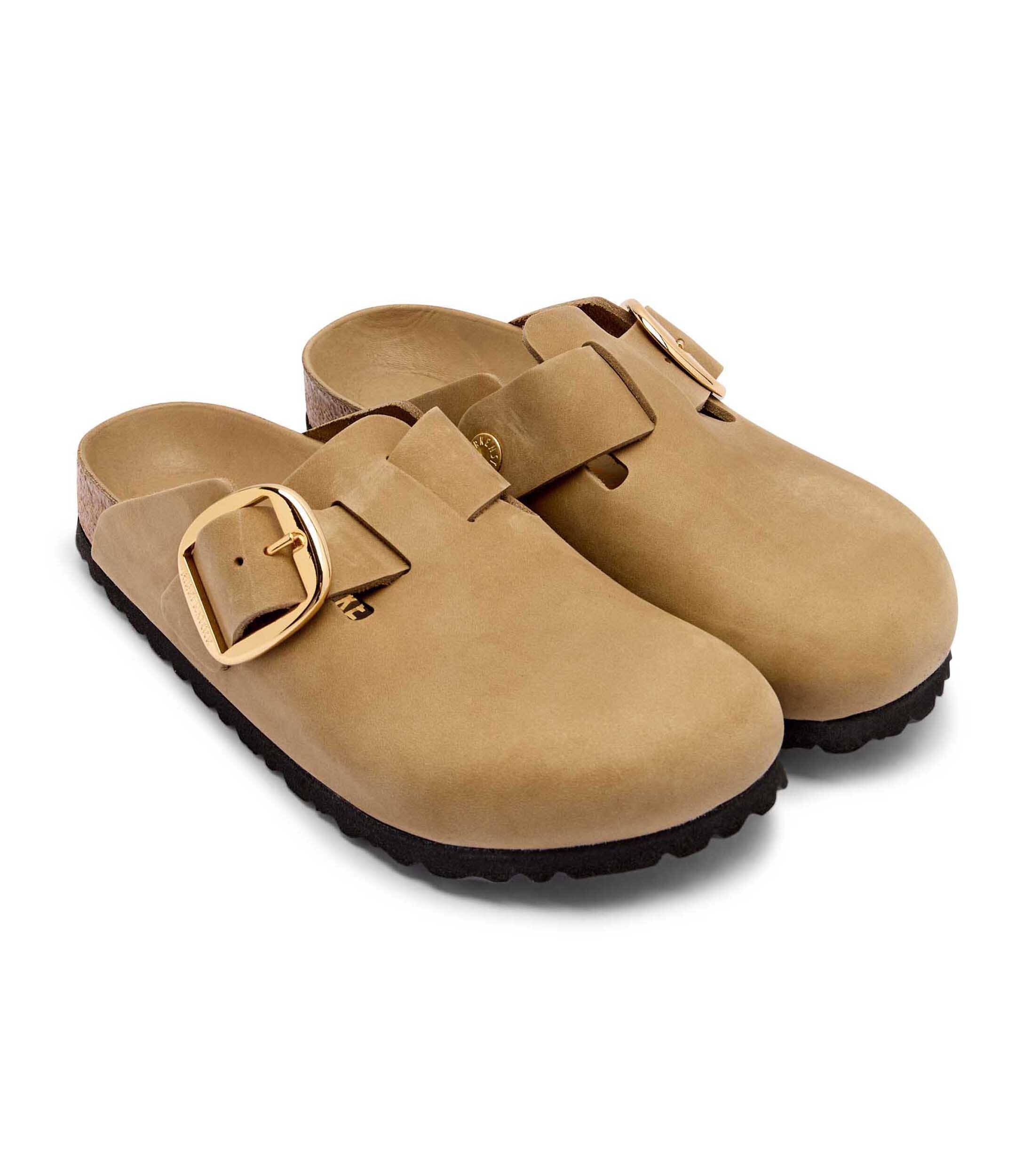 Birkenstock De piele mules (încălțăminte) Boston Big Buckle LEOI | narrow fit