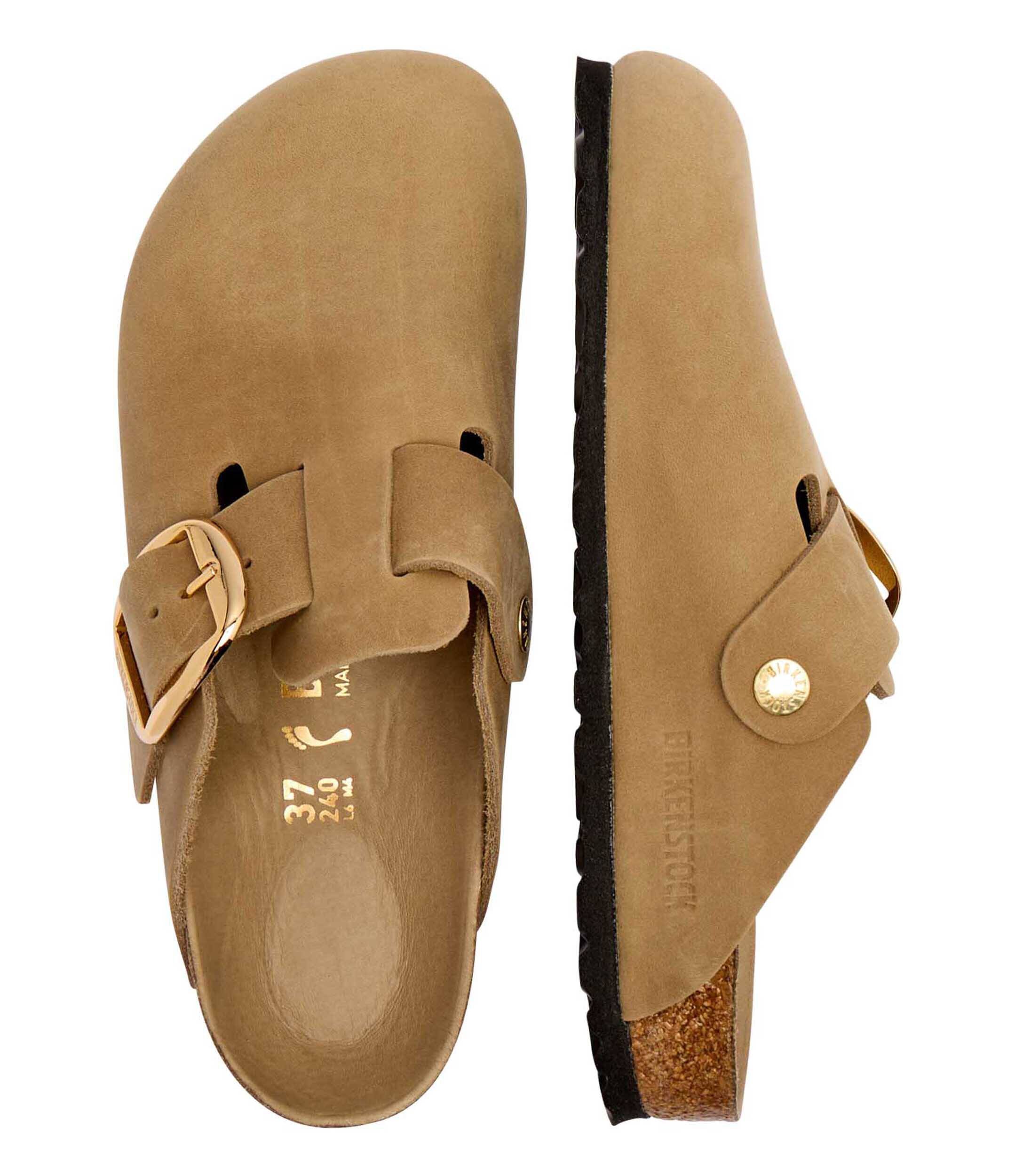 Birkenstock De piele mules (încălțăminte) Boston Big Buckle LEOI | narrow fit