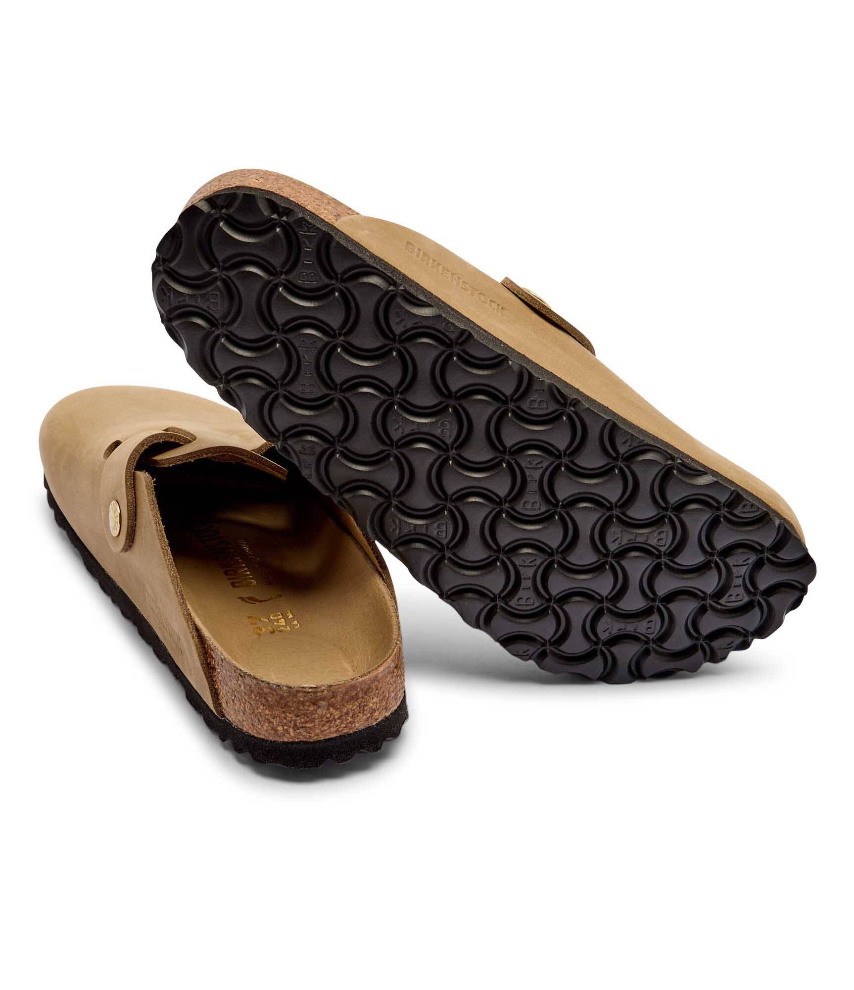 Birkenstock De piele mules (încălțăminte) Boston Big Buckle LEOI | narrow fit
