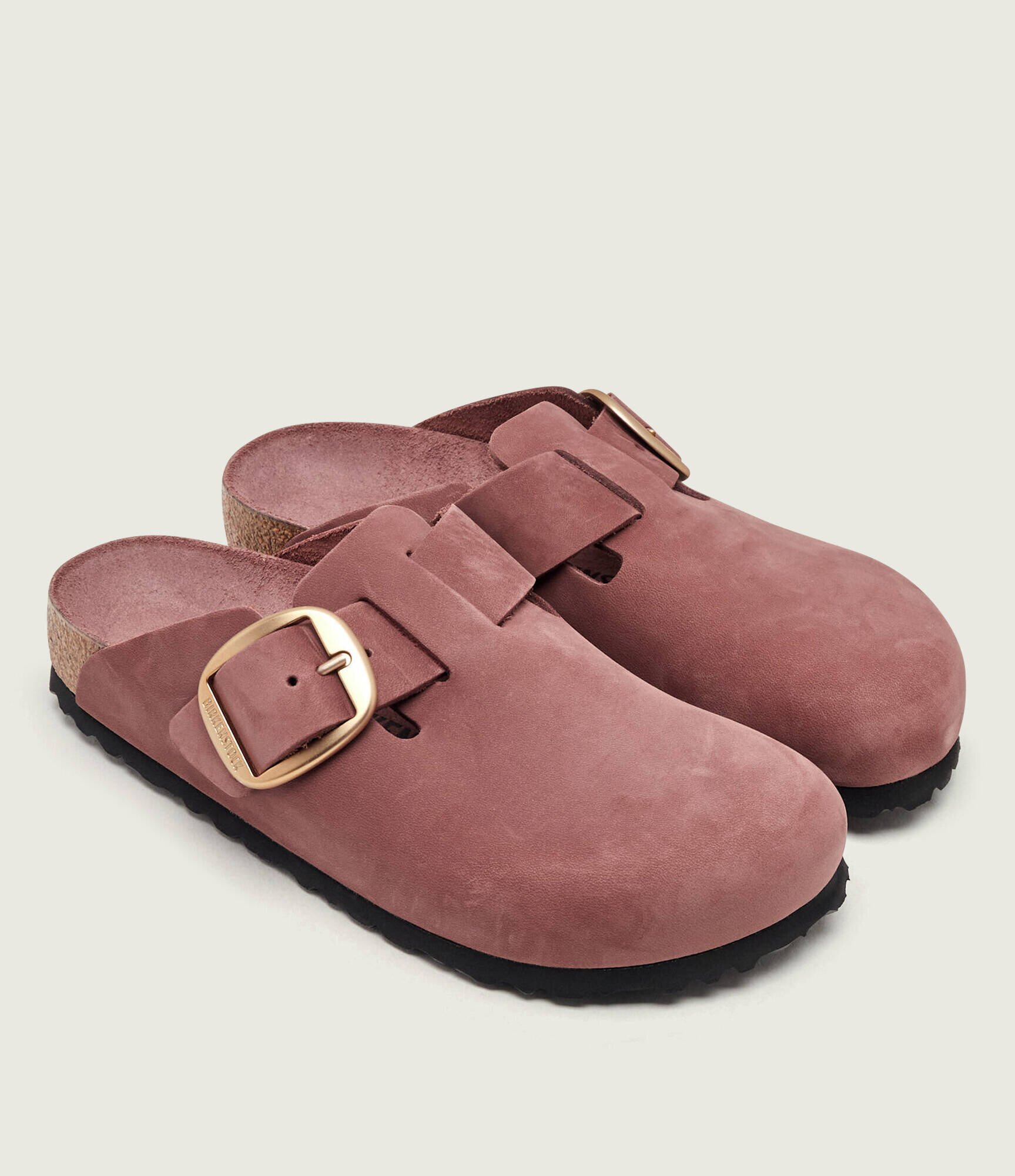 Birkenstock De piele mules (încălțăminte) Boston Big Buckle | narrow fit