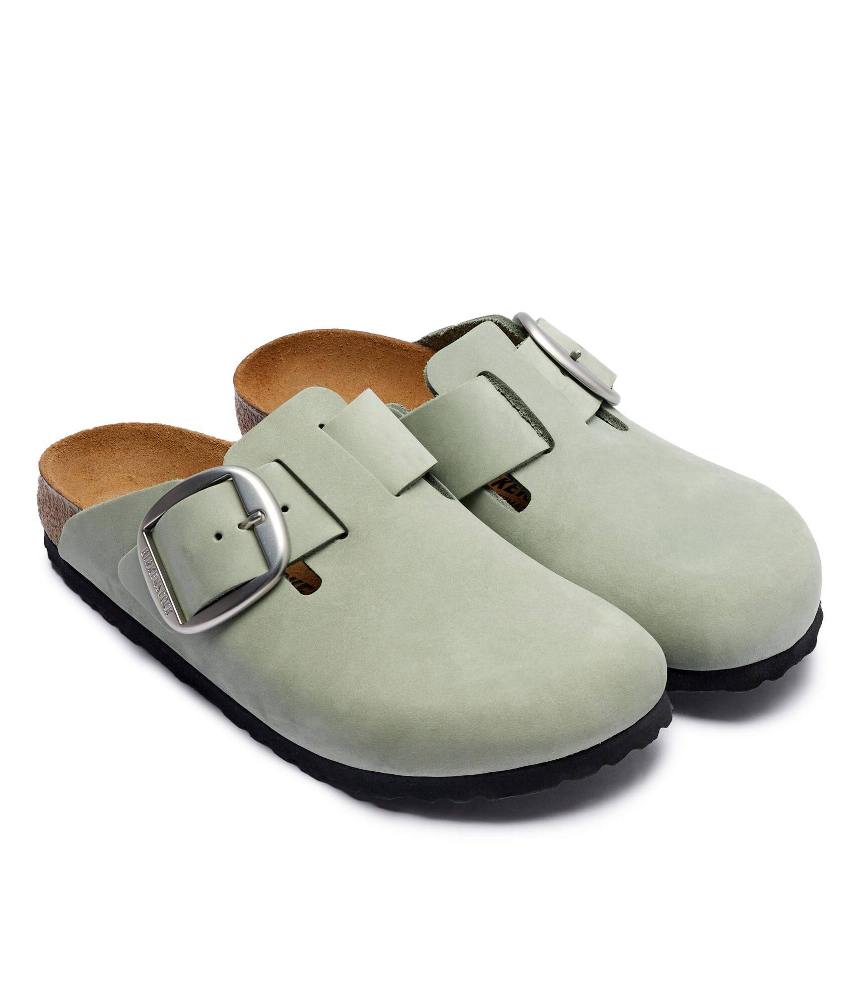 Birkenstock De piele mules (încălțăminte) Boston Big Buckle | narrow fit