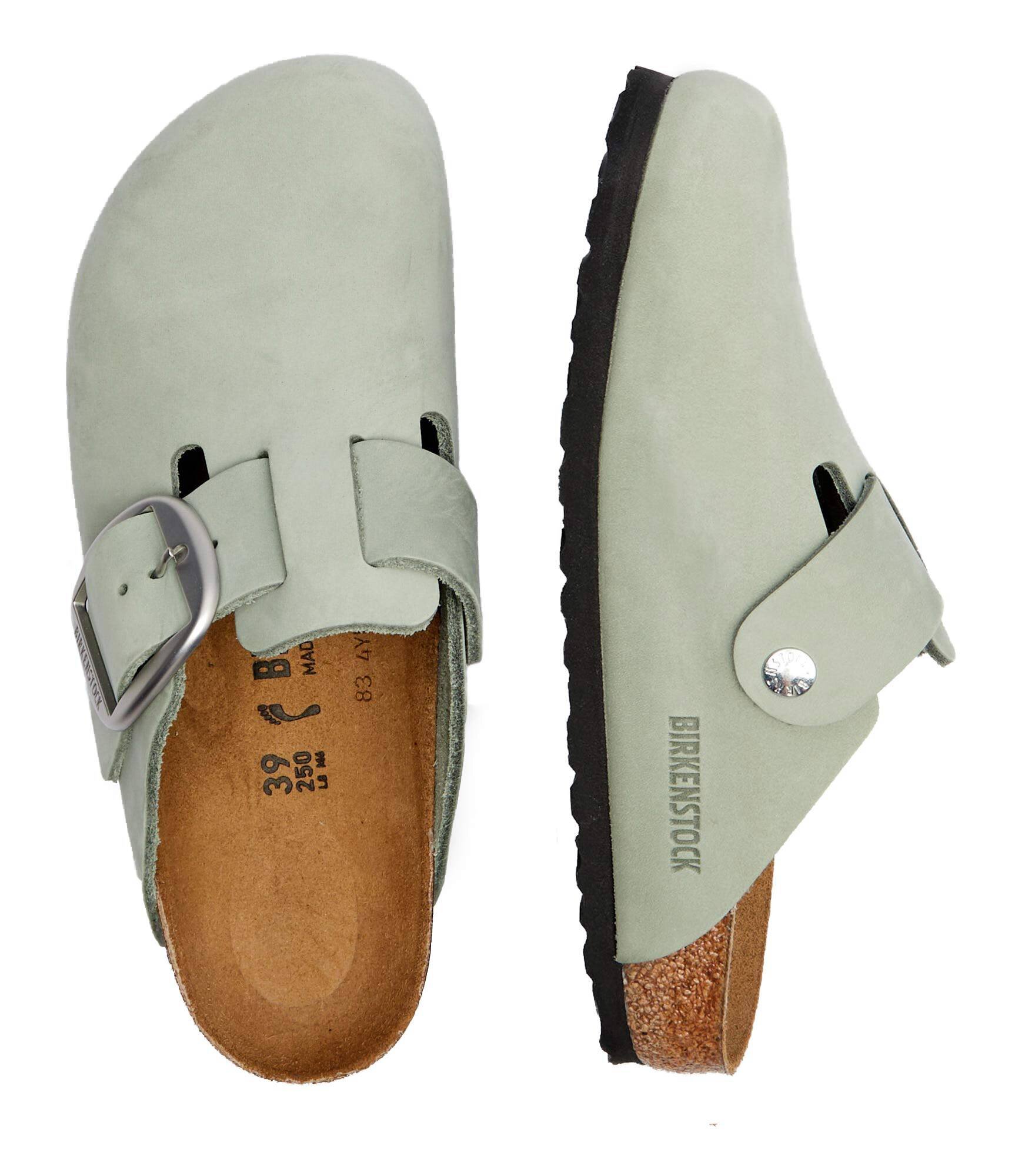 Birkenstock De piele mules (încălțăminte) Boston Big Buckle | narrow fit