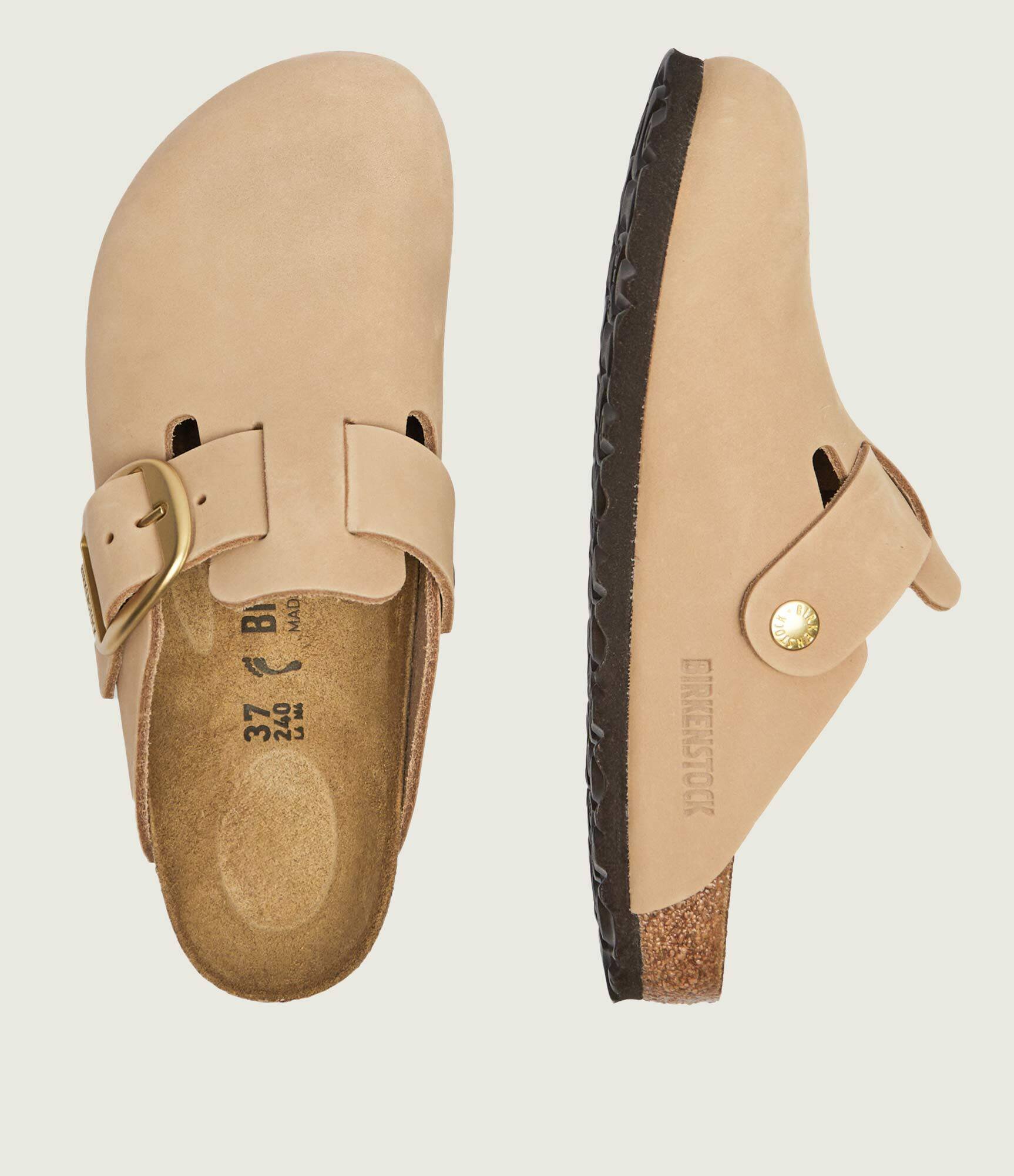Birkenstock De piele mules (încălțăminte) boston | narrow fit