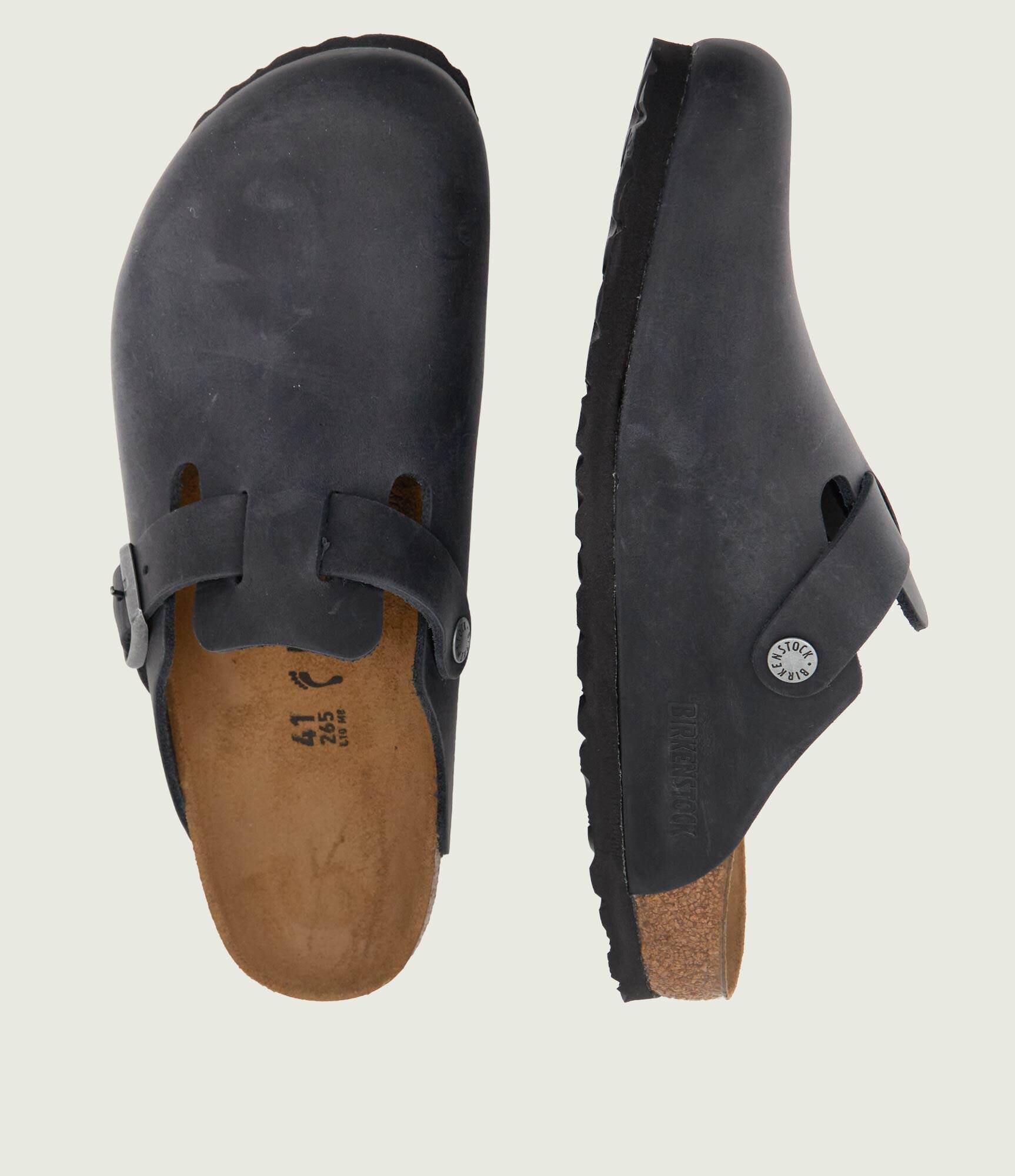 Birkenstock De piele mules (încălțăminte) Boston | narrow fit